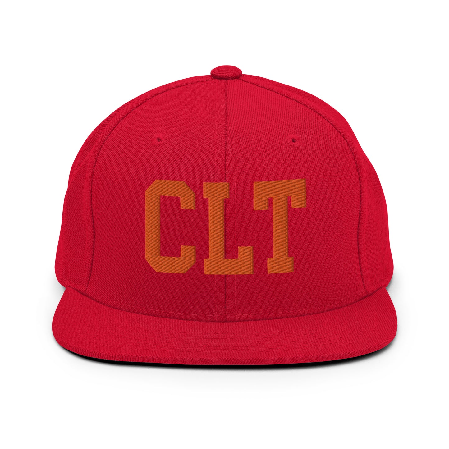 College-Style Classic Snapback Hat • Orange • CLT Charlotte • YHM Designs - Image 27