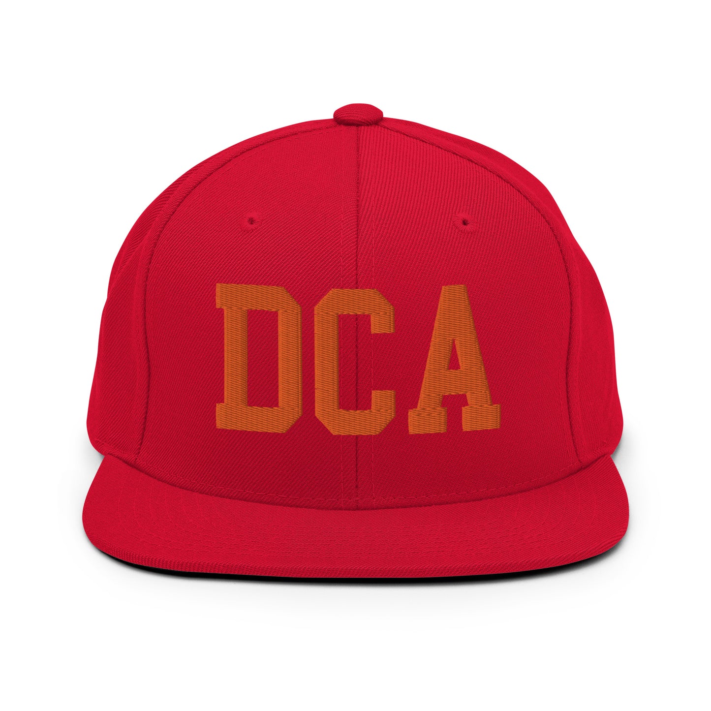 College-Style Classic Snapback Hat • Orange • DCA Washington • YHM Designs - Image 27