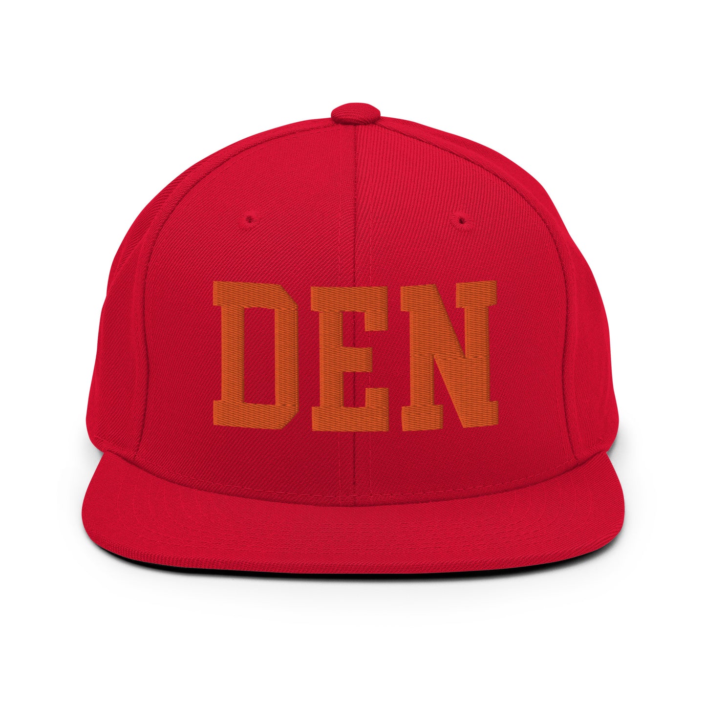 College-Style Classic Snapback Hat • Orange • DEN Denver • YHM Designs - Image 27
