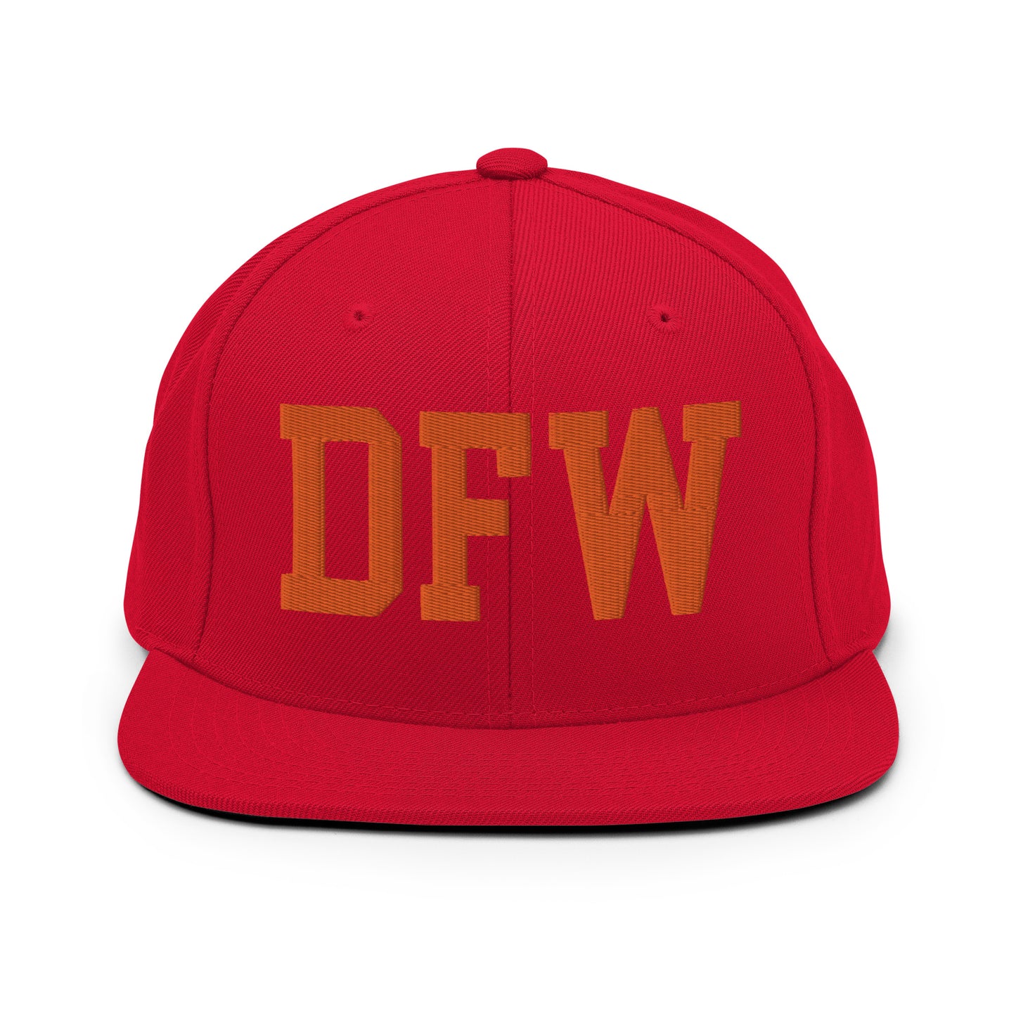 College-Style Classic Snapback Hat • Orange • DFW Dallas • YHM Designs - Image 27