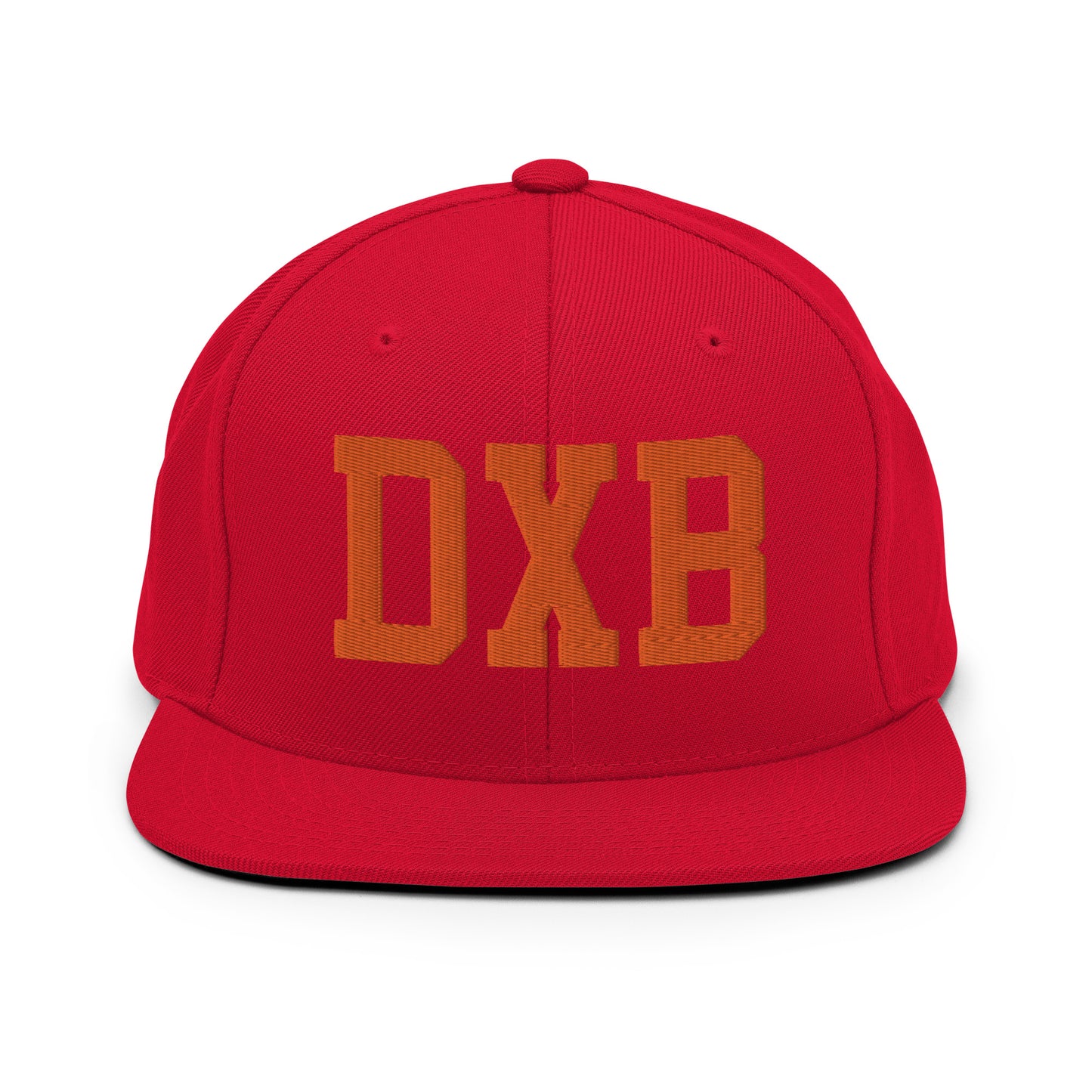College-Style Classic Snapback Hat • Orange • DXB Dubai • YHM Designs - Image 27