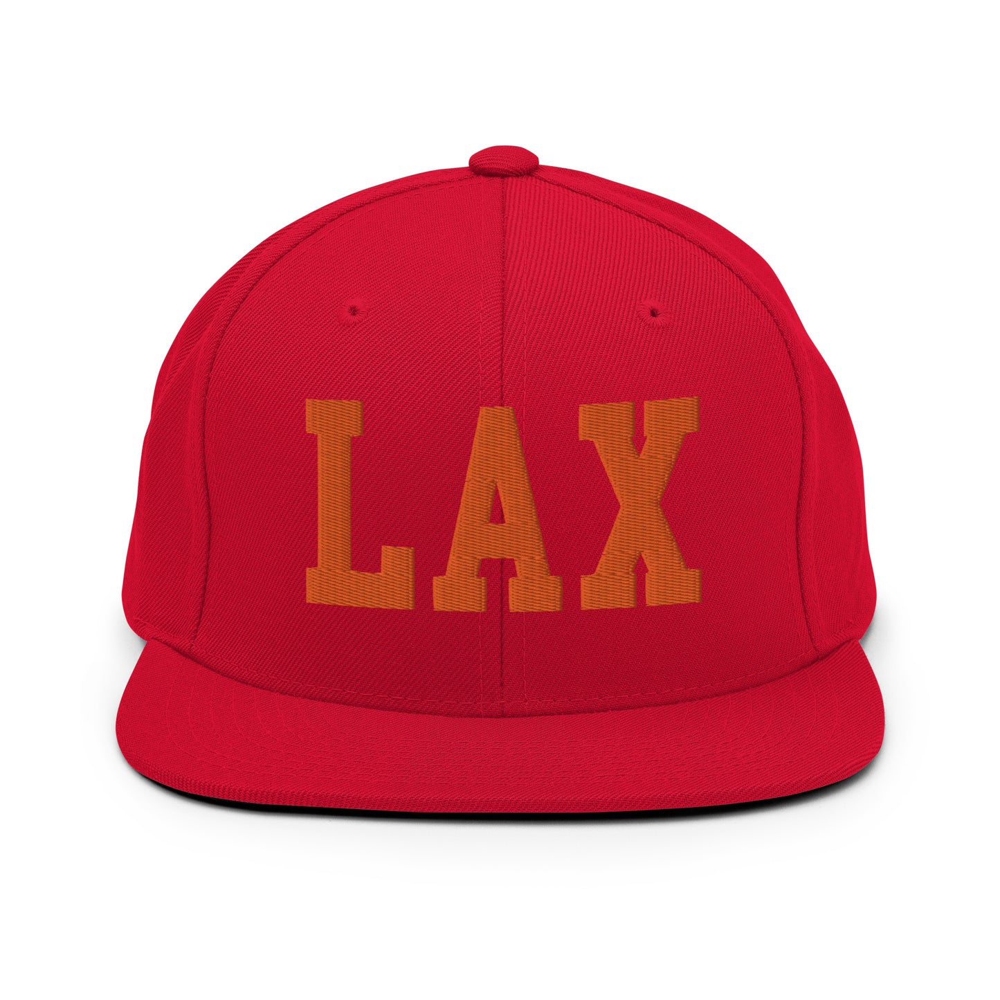 College-Style Classic Snapback Hat • Orange • LAX Los Angeles • YHM Designs - Image 27