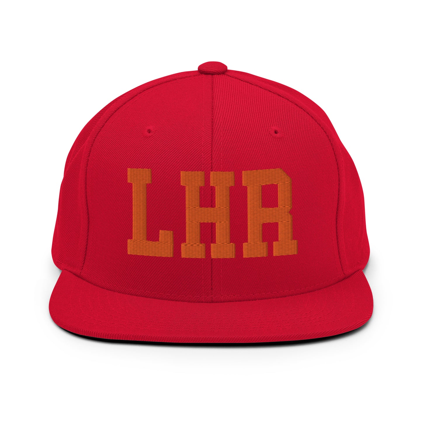 College-Style Classic Snapback Hat • Orange • LHR London • YHM Designs - Image 27