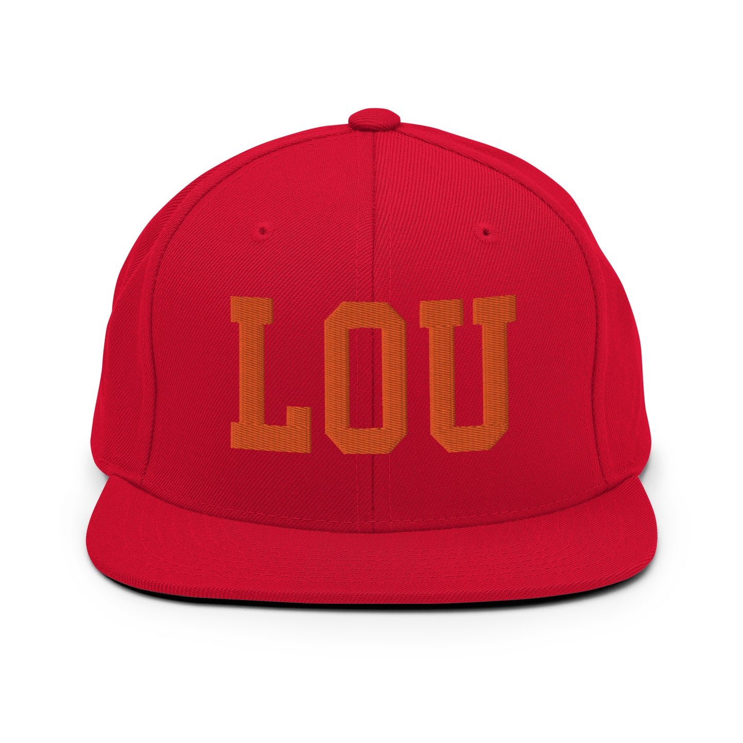 College-Style Classic Snapback Hat • Orange • LOU Louisville • YHM Designs - Image 27