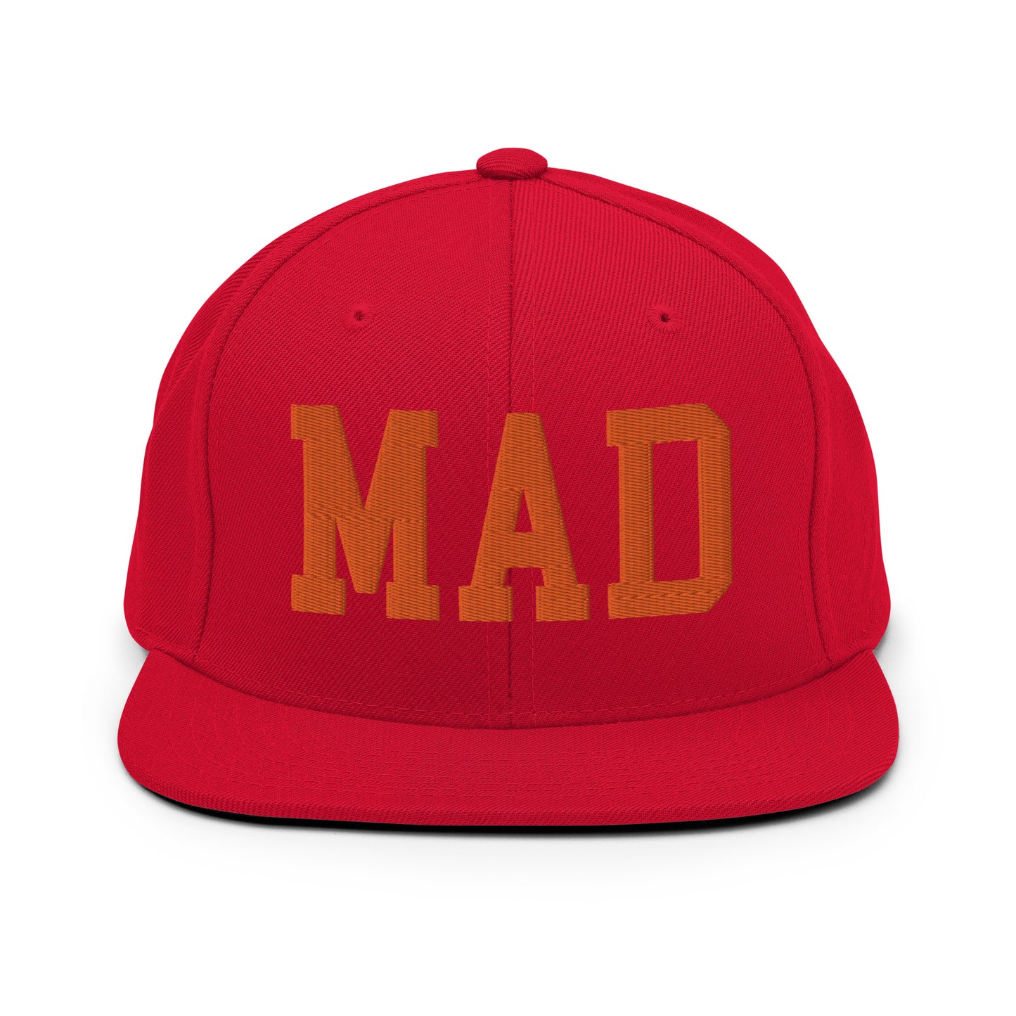 College-Style Classic Snapback Hat • Orange • MAD Madrid • YHM Designs - Image 27