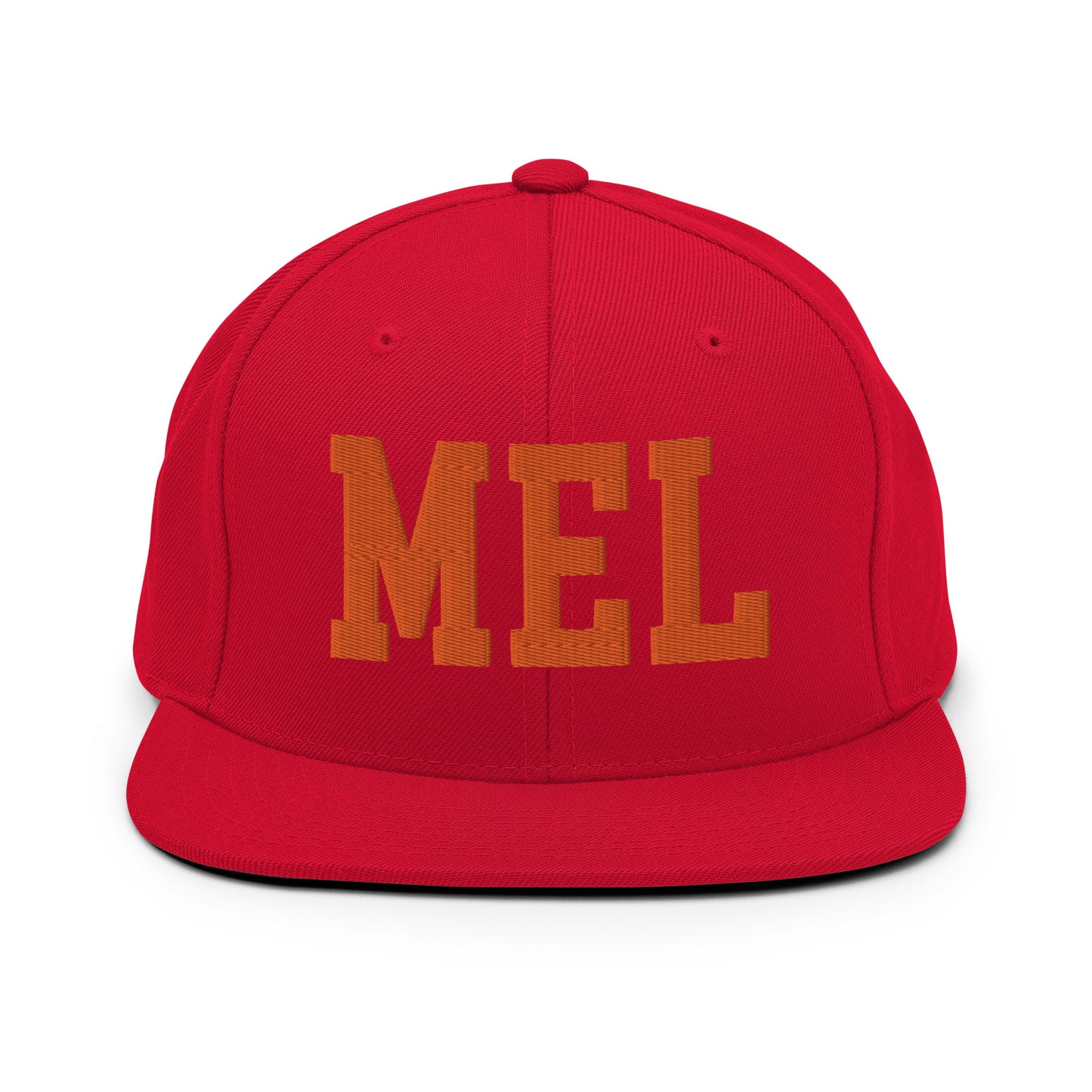 College-Style Classic Snapback Hat • Orange • MEL Melbourne • YHM Designs - Image 27