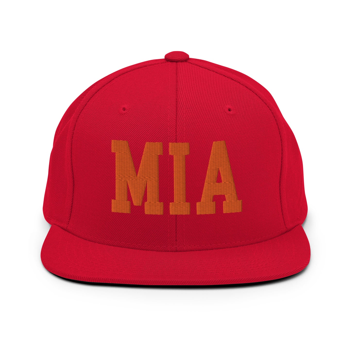 College-Style Classic Snapback Hat • Orange • MIA Miami • YHM Designs - Image 27