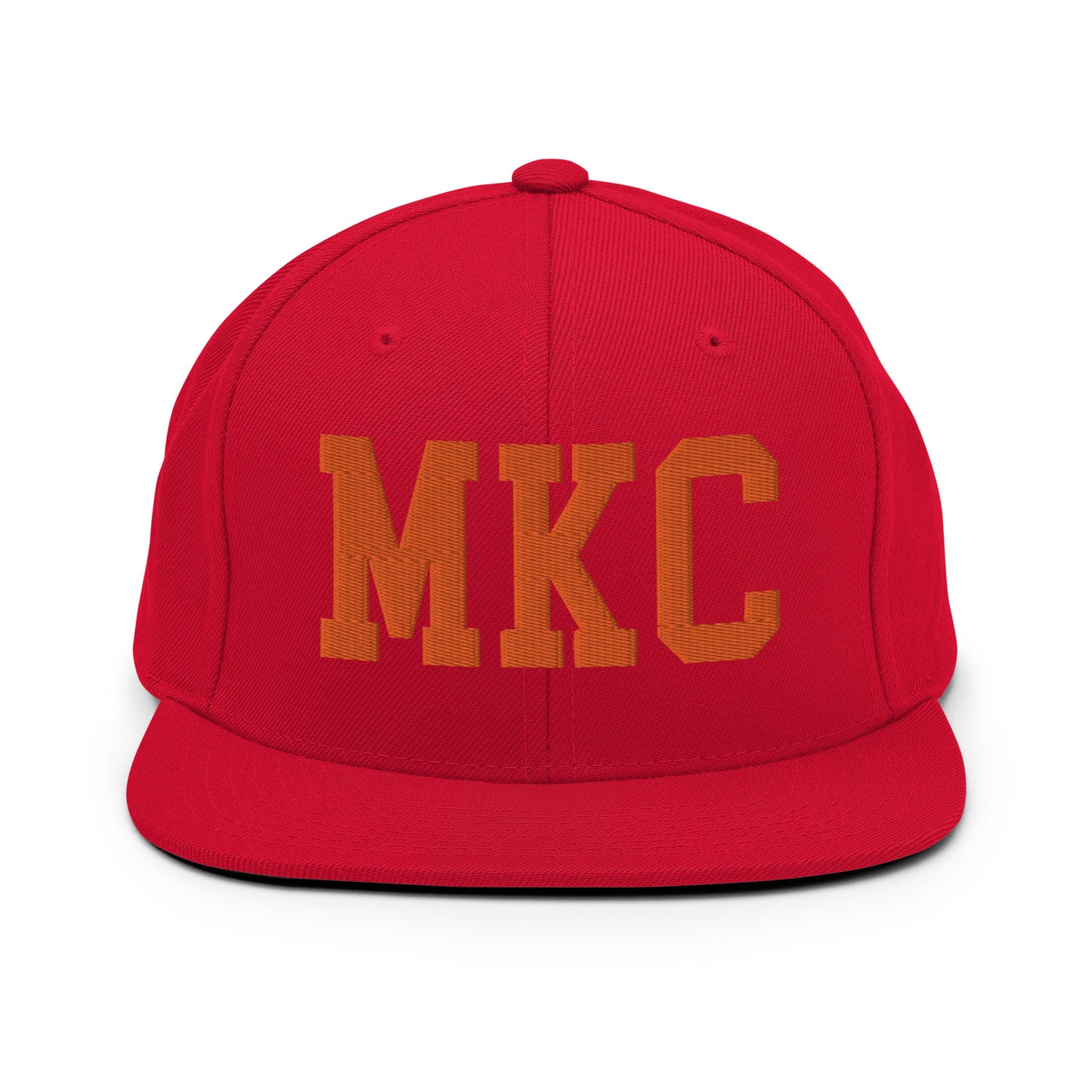College-Style Classic Snapback Hat • Orange • MKC Kansas City • YHM Designs - Image 27