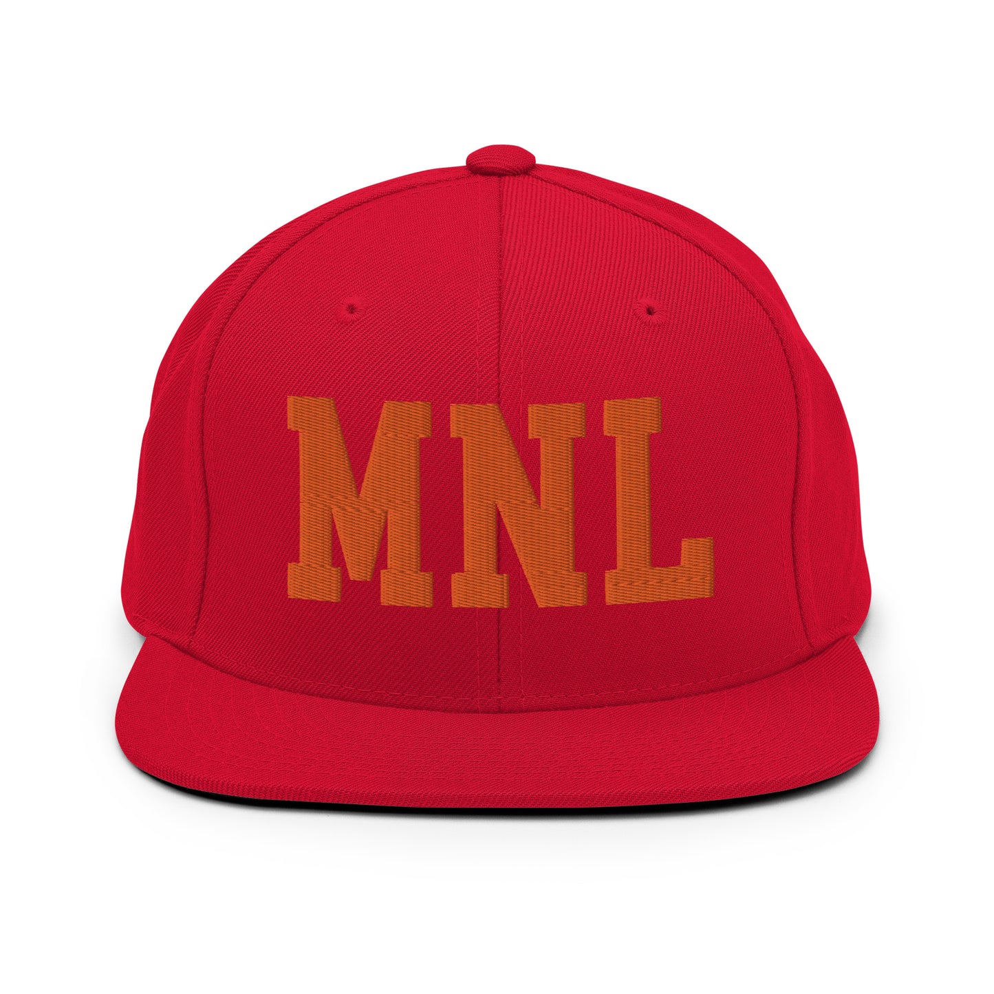College-Style Classic Snapback Hat • Orange • MNL Manila • YHM Designs - Image 27