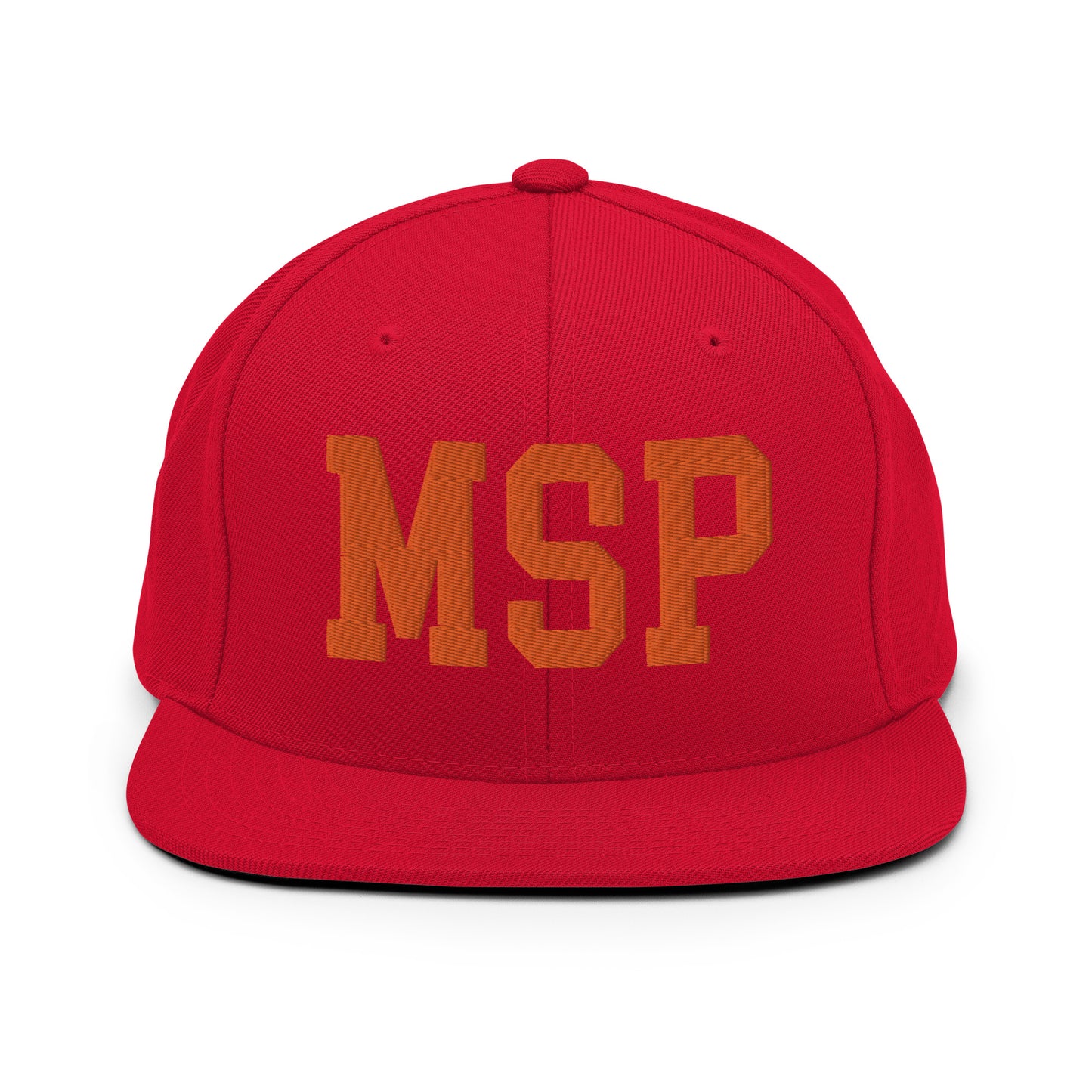 College-Style Classic Snapback Hat • Orange • MSP Minneapolis Souvenir • YHM Designs - Image 27