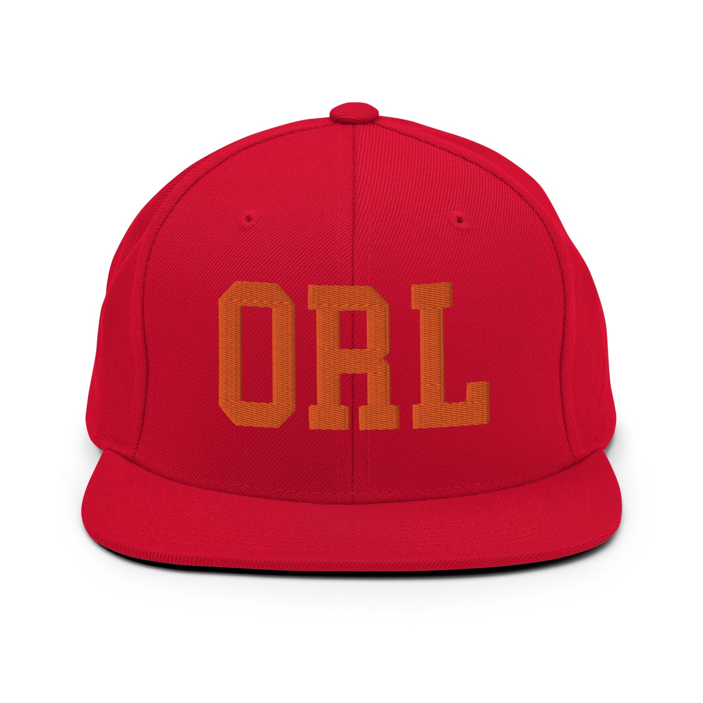 College-Style Classic Snapback Hat • Orange • ORL Orlando • YHM Designs - Image 27