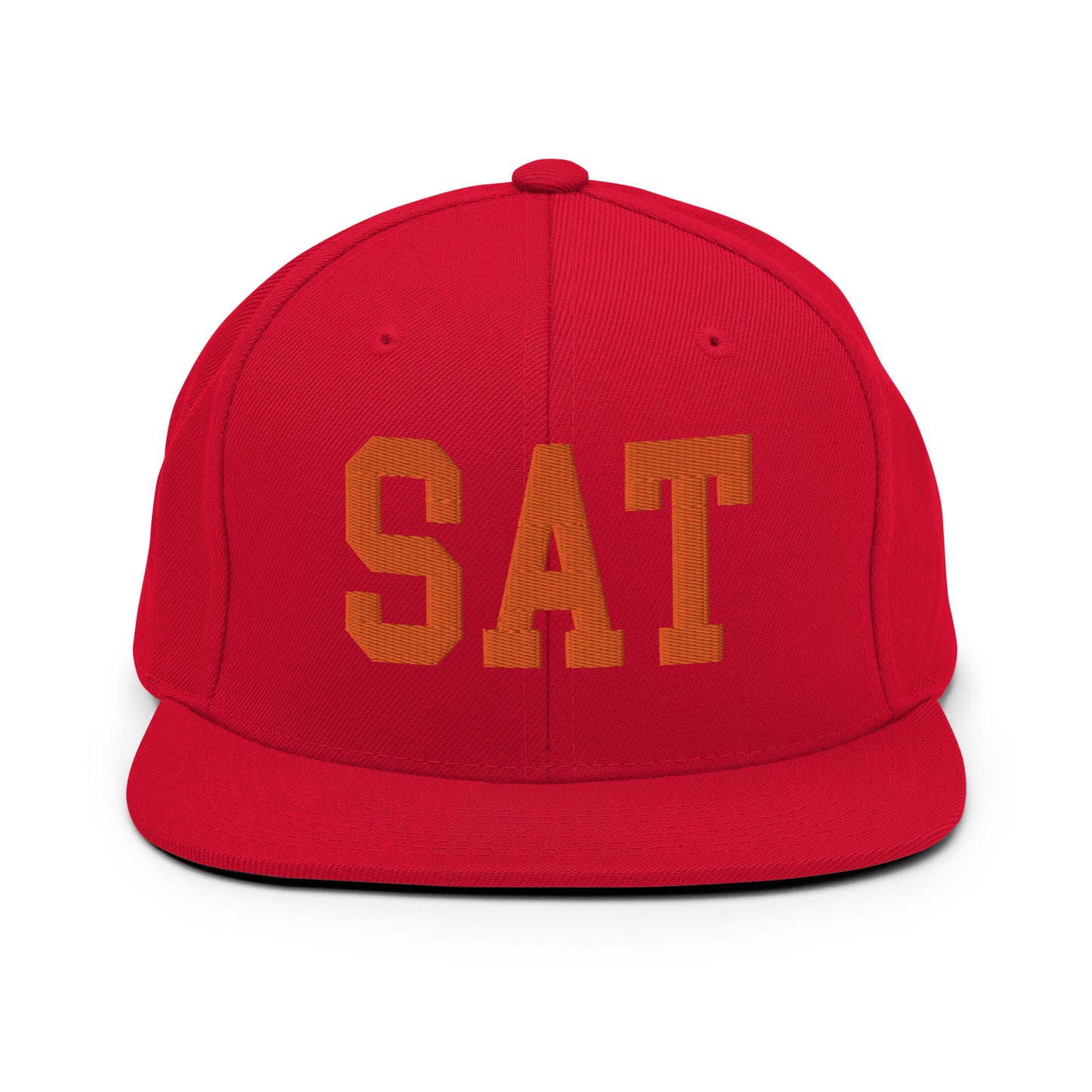College-Style Classic Snapback Hat • Orange • SAT San Antonio • YHM Designs - Image 27