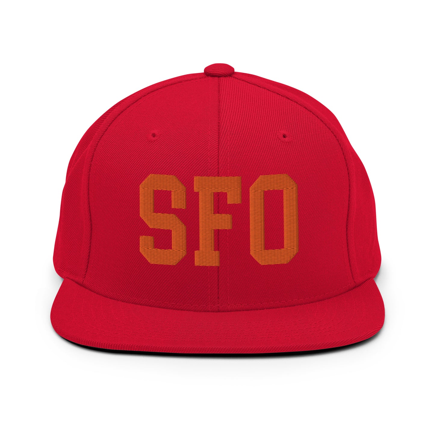 College-Style Classic Snapback Hat • Orange • SFO San Francisco • YHM Designs - Image 27