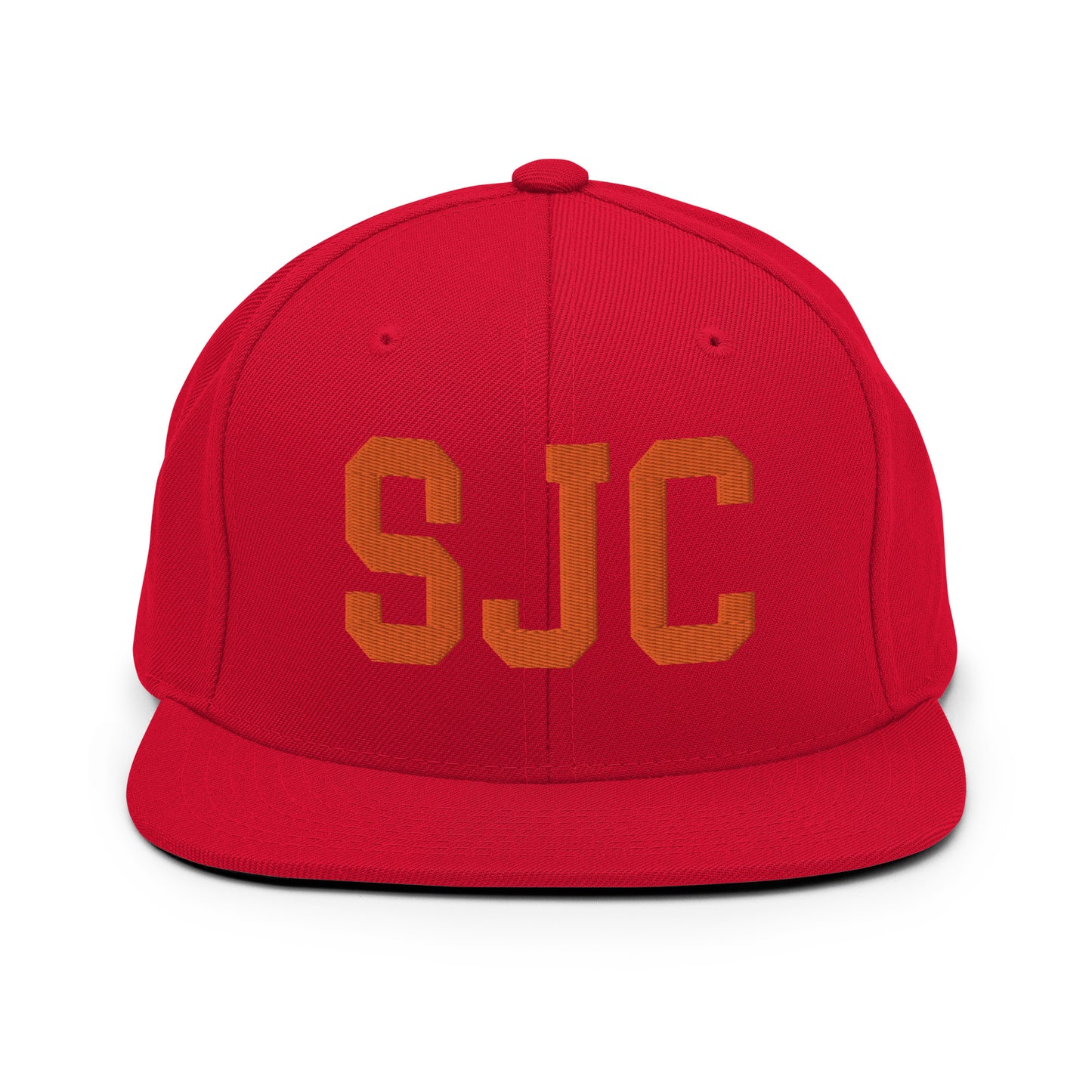 College-Style Classic Snapback Hat • Orange • SJC San Jose • YHM Designs - Image 27