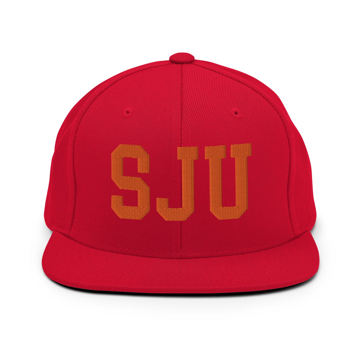 College-Style Classic Snapback Hat • Orange • SJU San Juan • YHM Designs - Image 27
