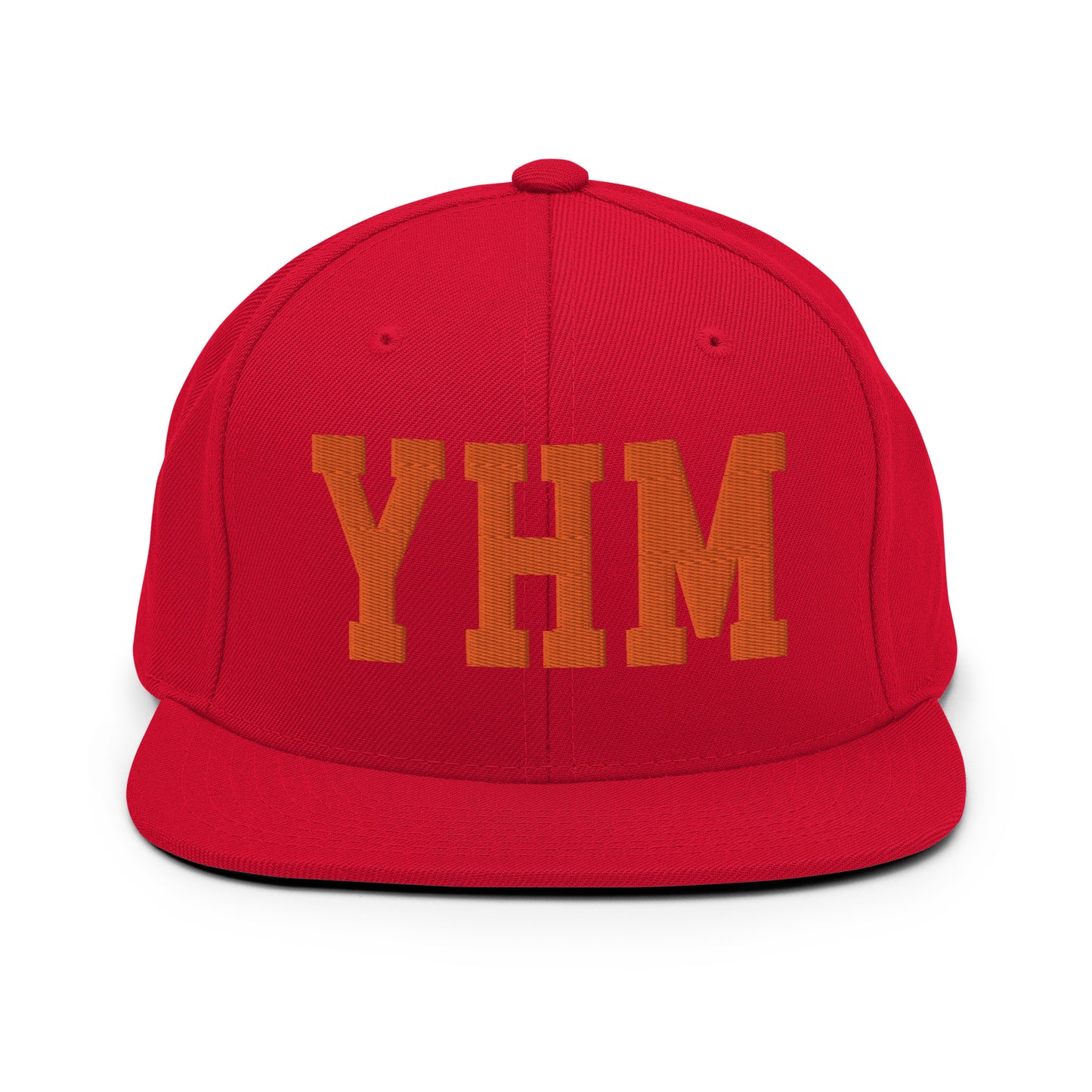 College-Style Classic Snapback Hat • Orange • YHM Hamilton Souvenir • YHM Designs - Image 27
