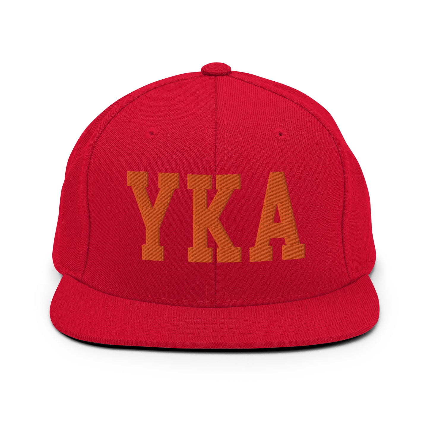 College-Style Classic Snapback Hat • Orange • YKA Kamloops • YHM Designs - Image 27
