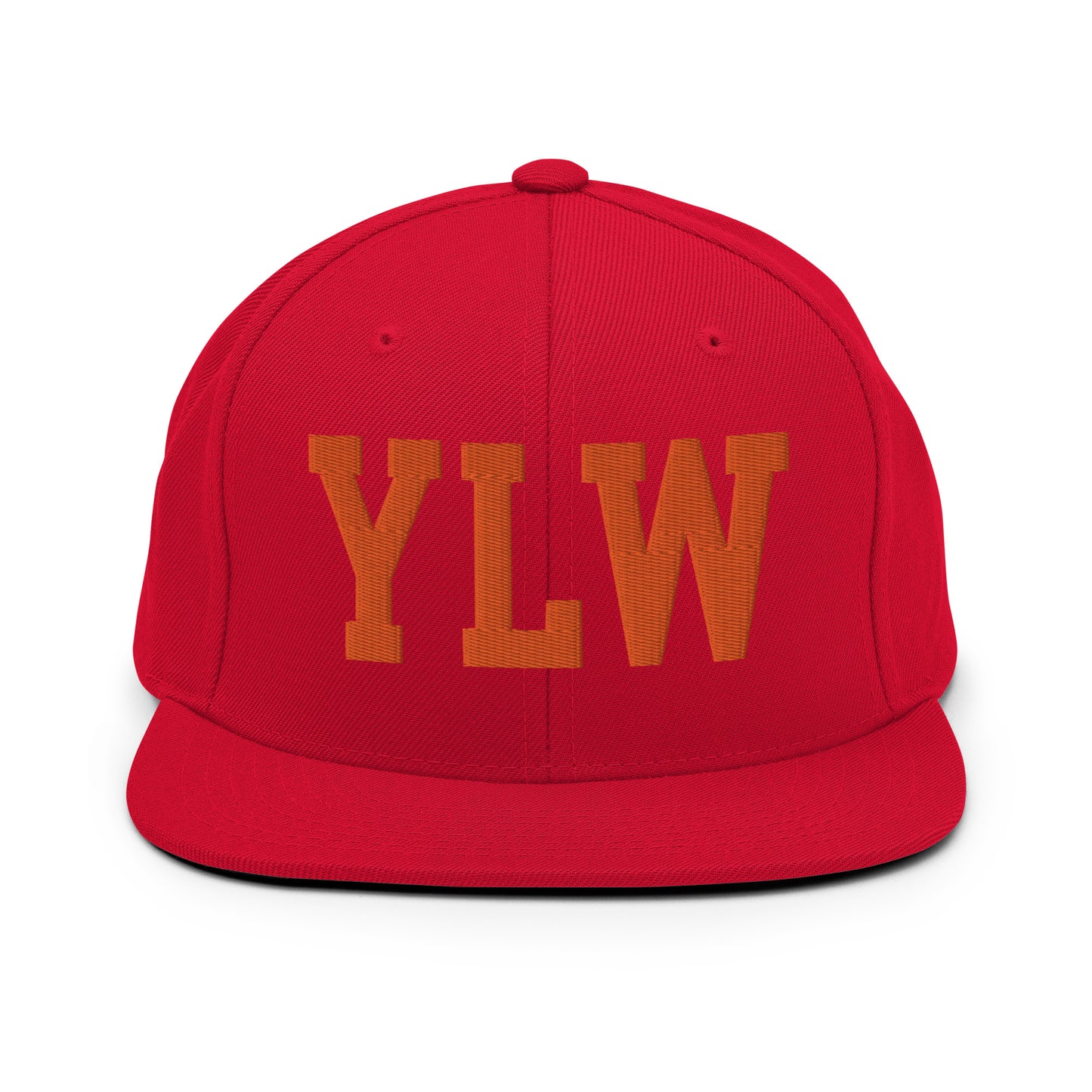 College-Style Classic Snapback Hat • Orange • YLW Kelowna • YHM Designs - Image 27