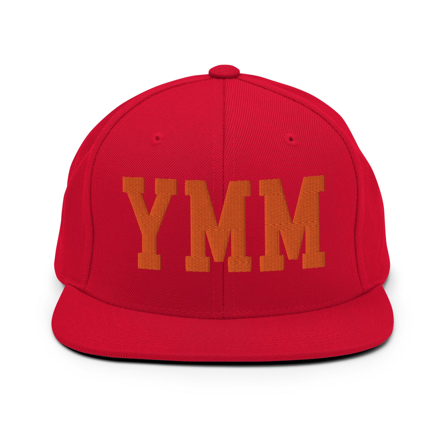 College-Style Classic Snapback Hat • Orange • YMM Fort McMurray • YHM Designs - Image 27