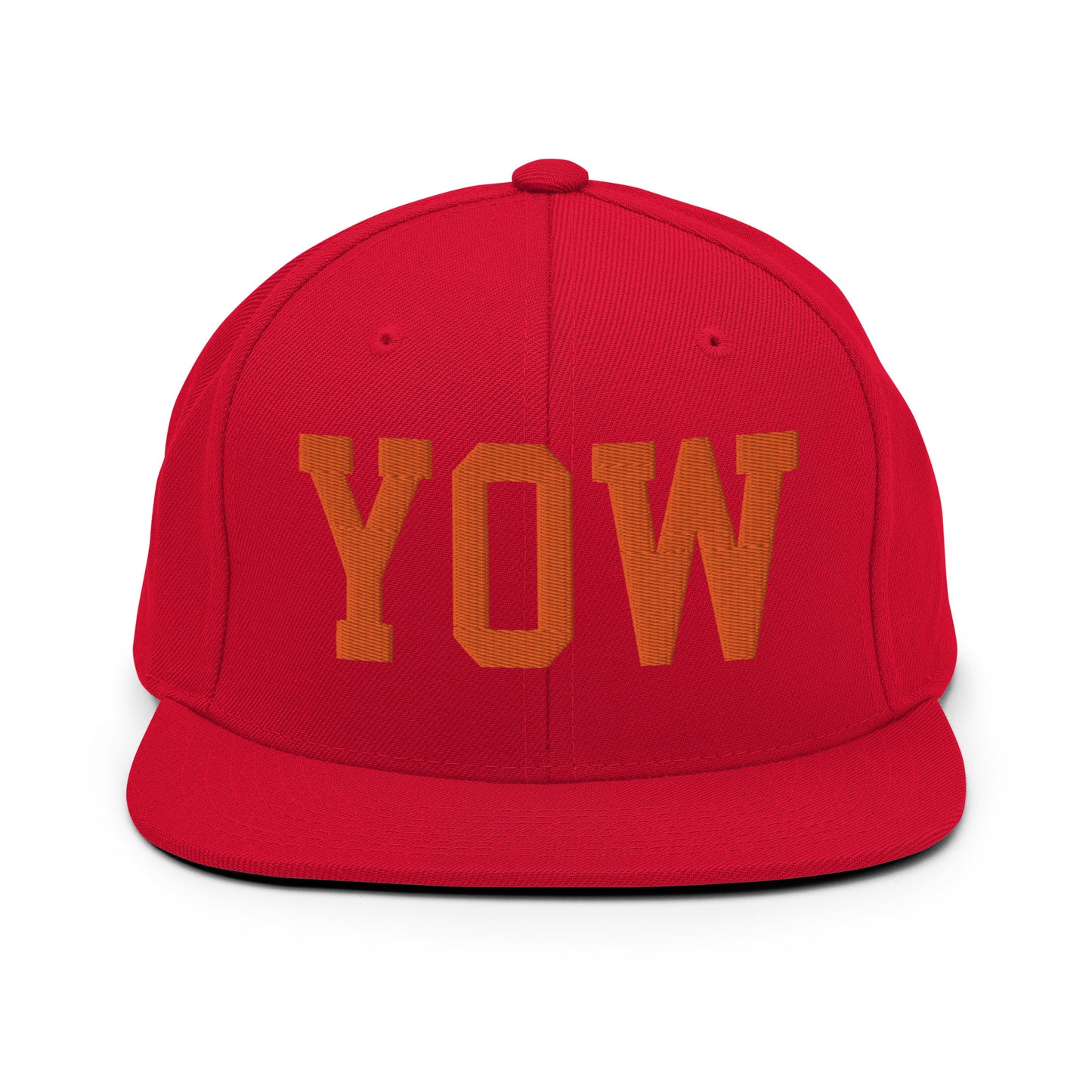 College-Style Classic Snapback Hat • Orange • YOW Ottawa • YHM Designs - Image 27