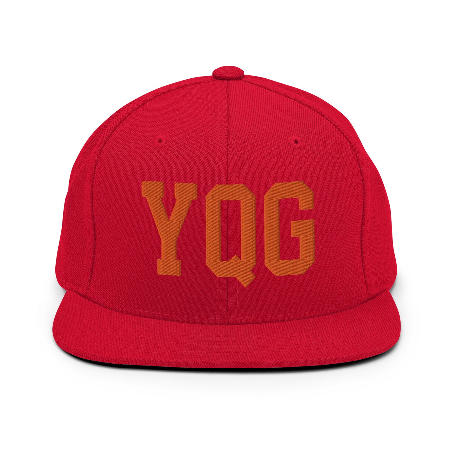 College-Style Classic Snapback Hat • Orange • YQG Windsor • YHM Designs - Image 27