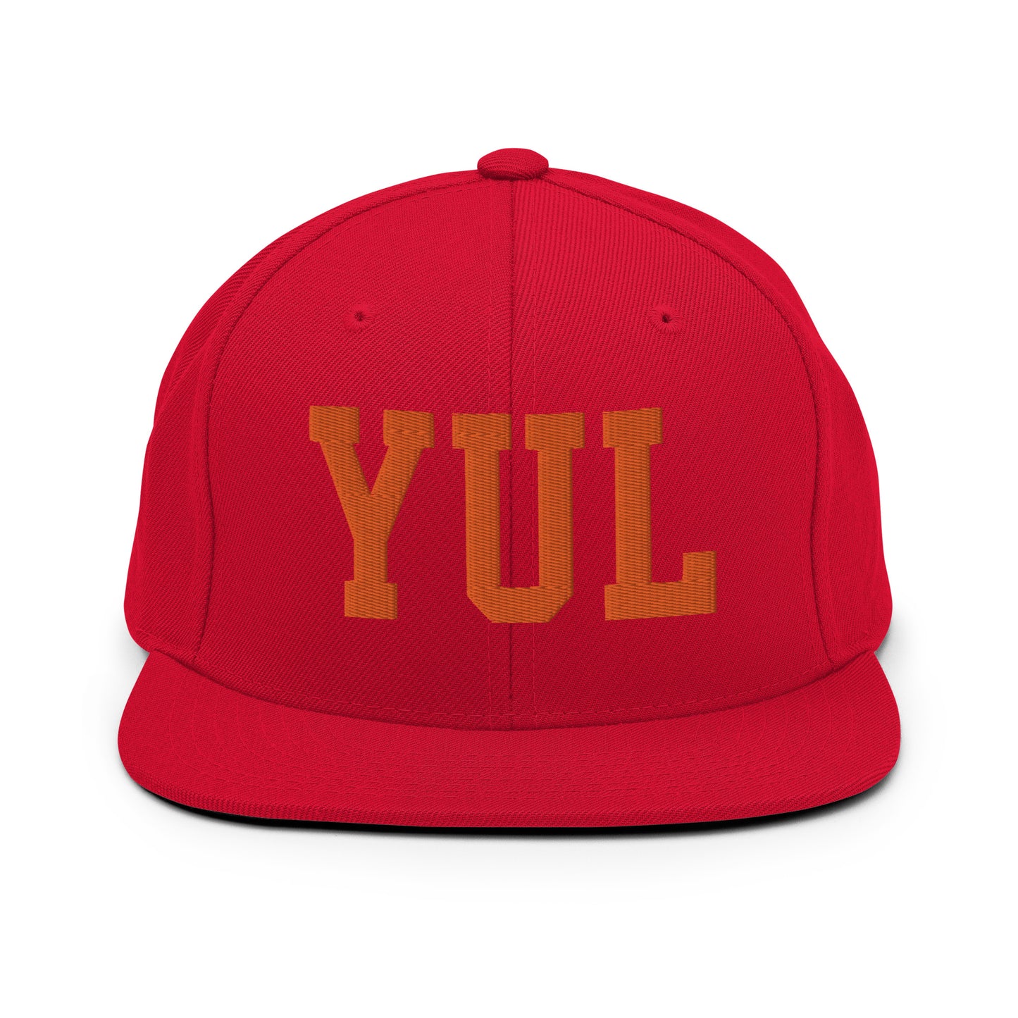 College-Style Classic Snapback Hat • Orange • YUL Montreal • YHM Designs - Image 27