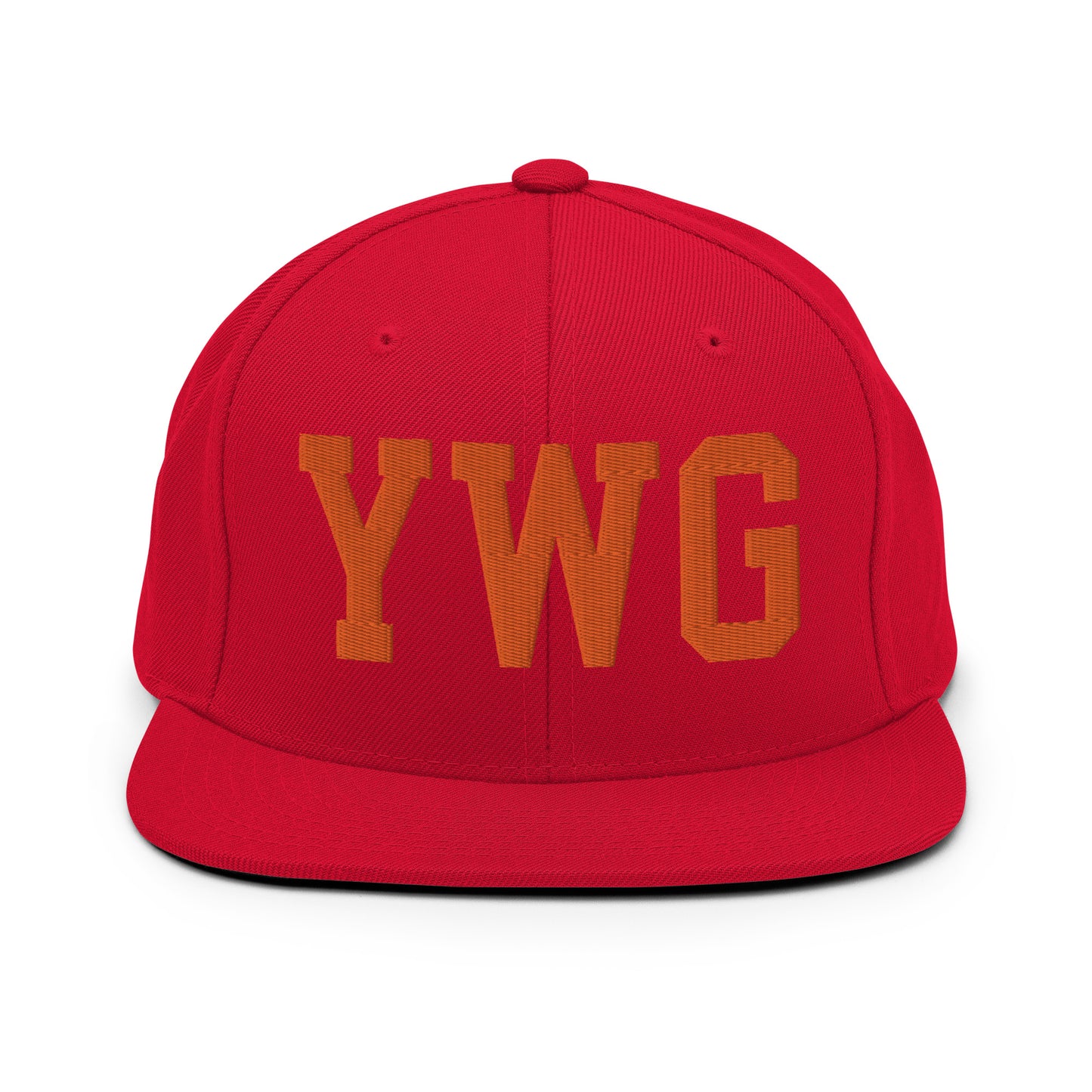 College-Style Classic Snapback Hat • Orange • YWG Winnipeg • YHM Designs - Image 27