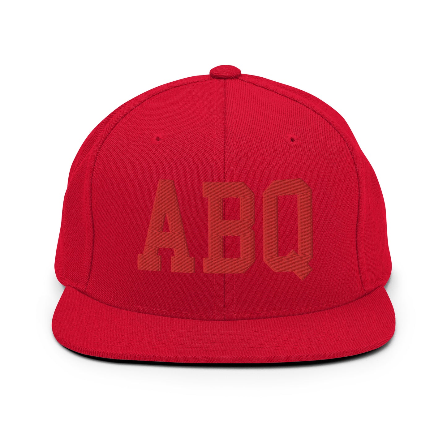 College-Style Classic Snapback Hat • Red • ABQ Albuquerque • YHM Designs - Image 23