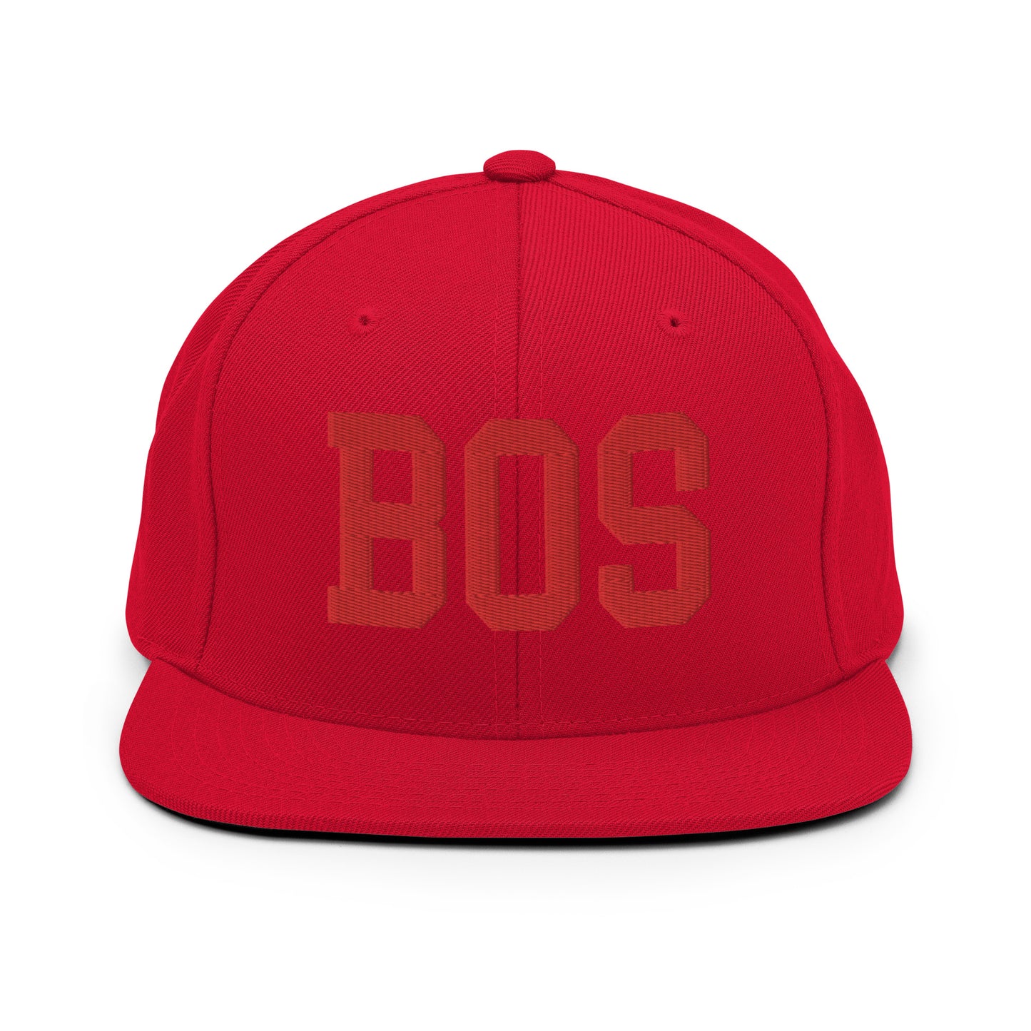 College-Style Classic Snapback Hat • Red • BOS Boston • YHM Designs - Image 23