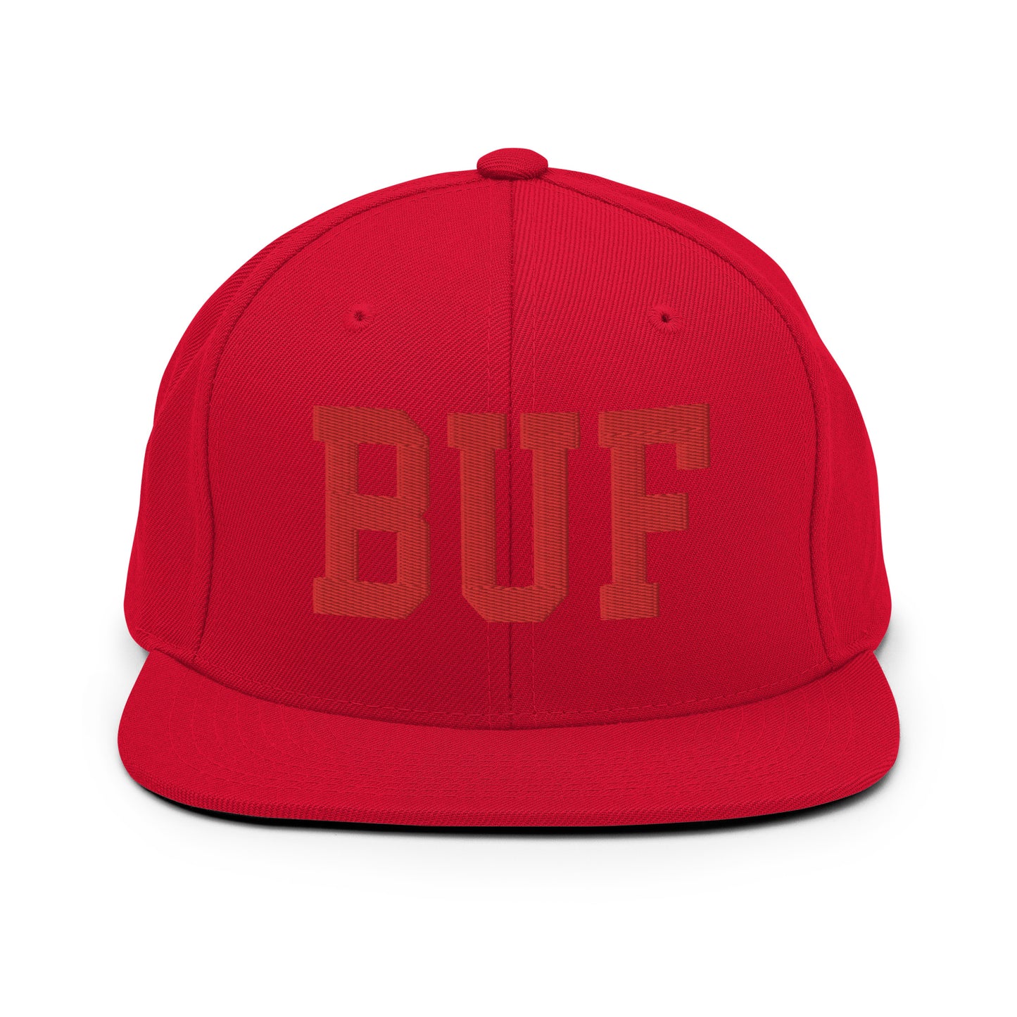College-Style Classic Snapback Hat • Red • BUF Buffalo • YHM Designs - Image 23