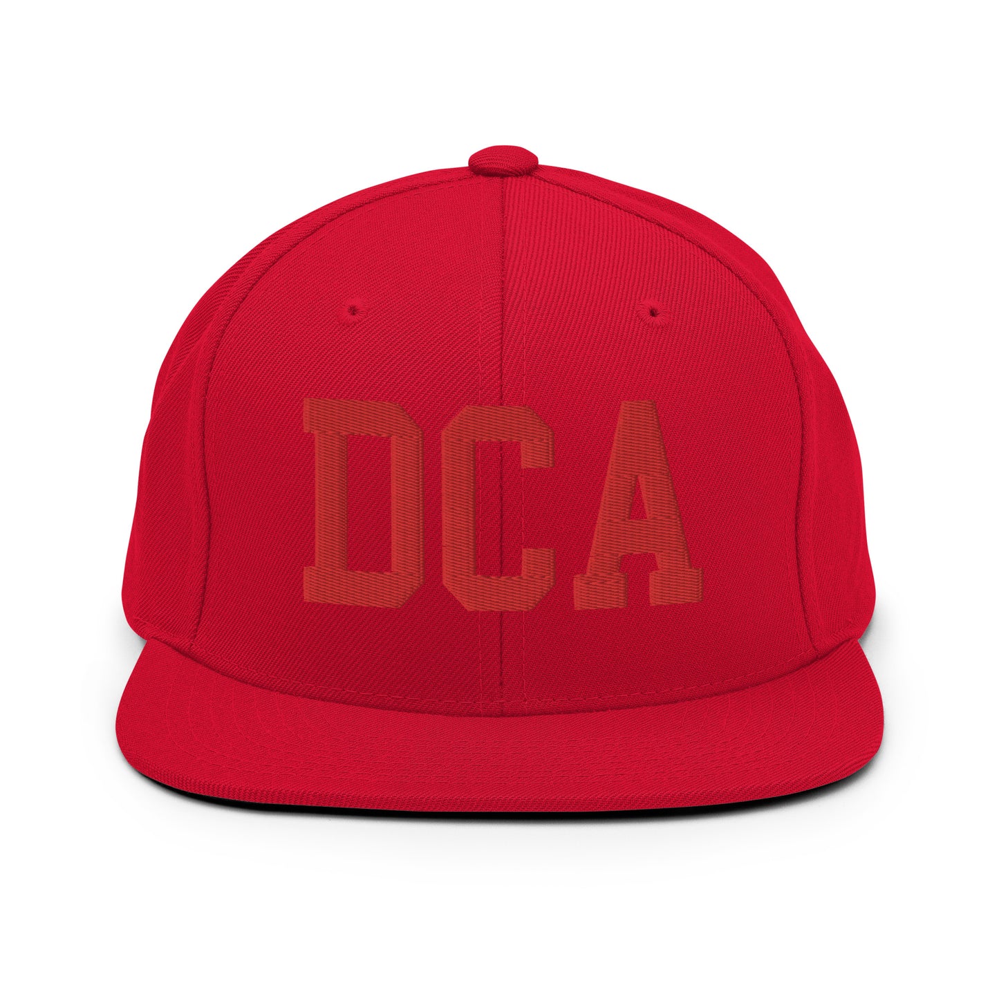 College-Style Classic Snapback Hat • Red • DCA Washington • YHM Designs - Image 23