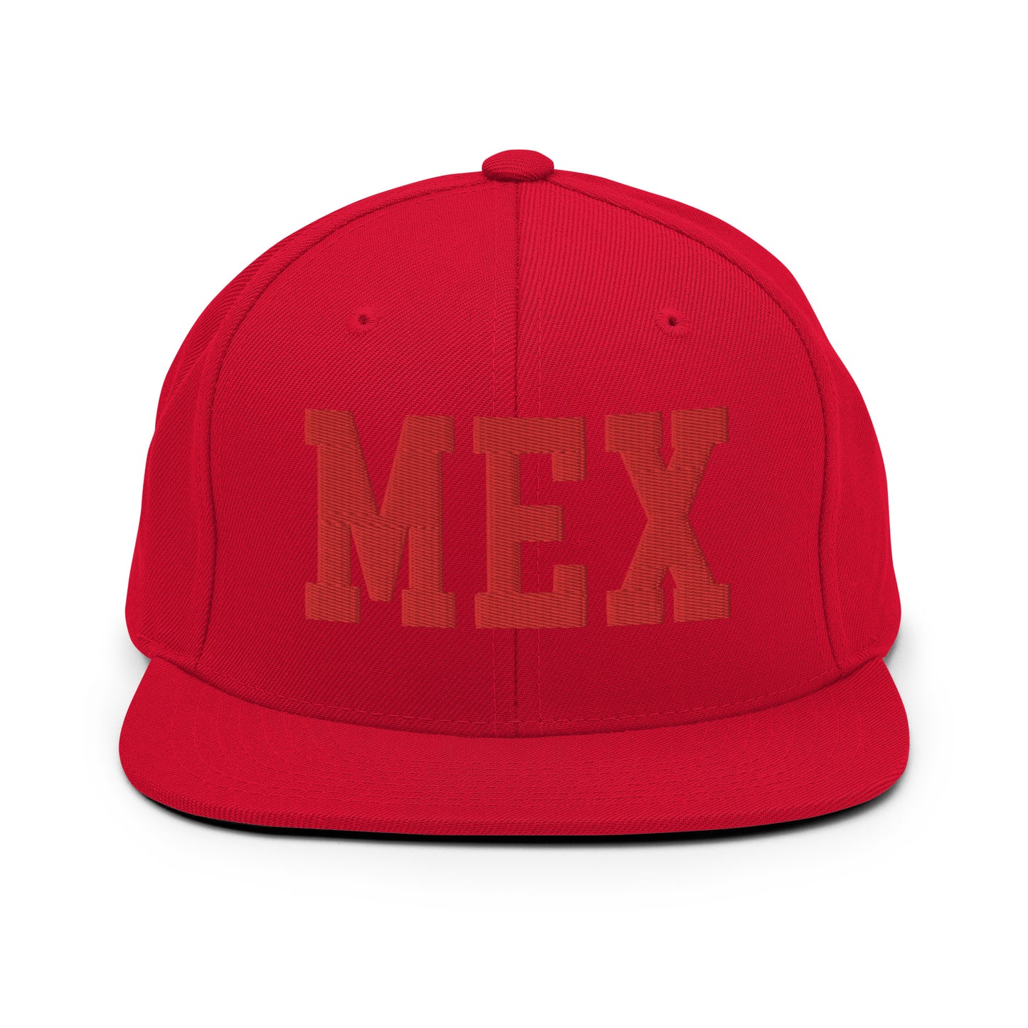 College-Style Classic Snapback Hat • Red • MEX Mexico City • YHM Designs - Image 23