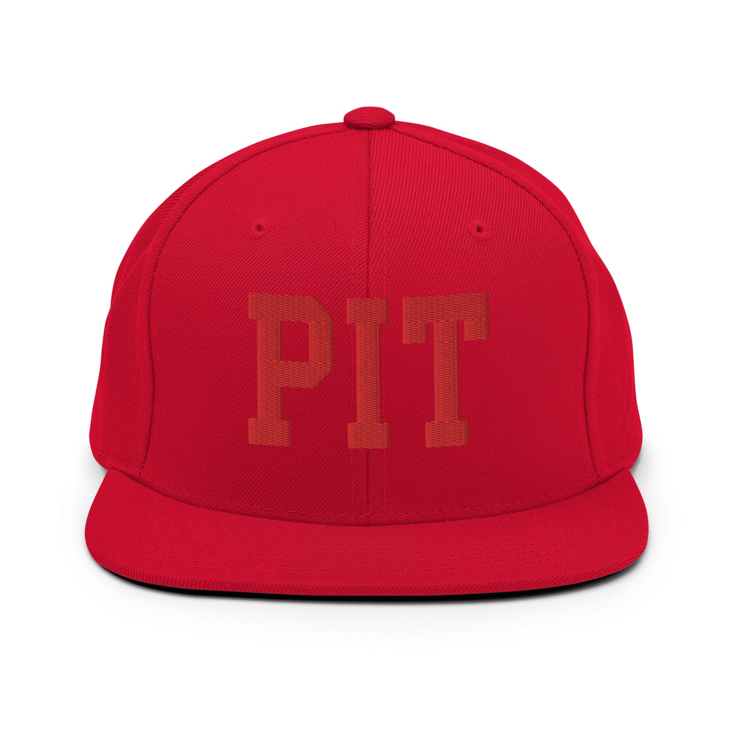 College-Style Classic Snapback Hat • Red • PIT Pittsburgh • YHM Designs - Image 23