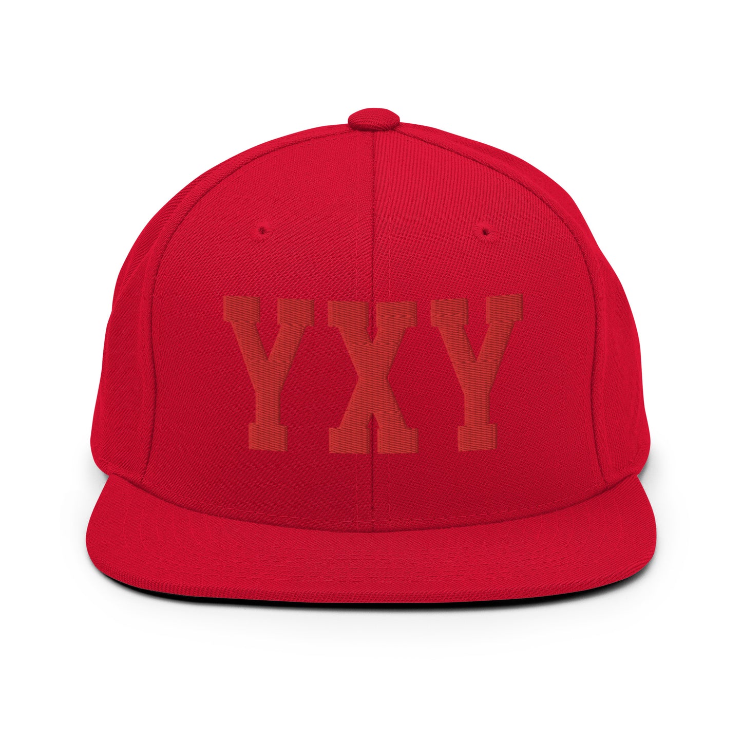College-Style Classic Snapback Hat • Red • YXY Whitehorse • YHM Designs - Image 23