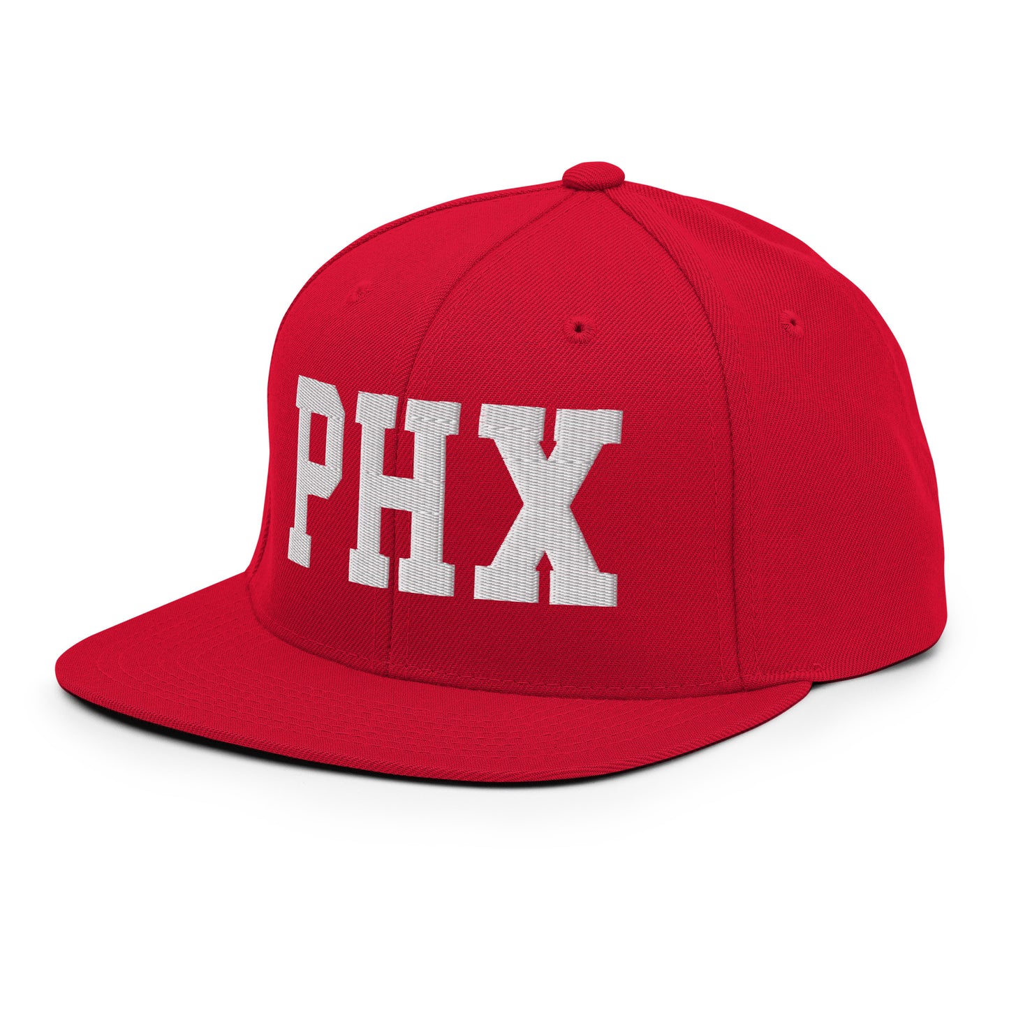 College-Style Classic Snapback Hat • White • PHX Phoenix • YHM Designs - Image 28