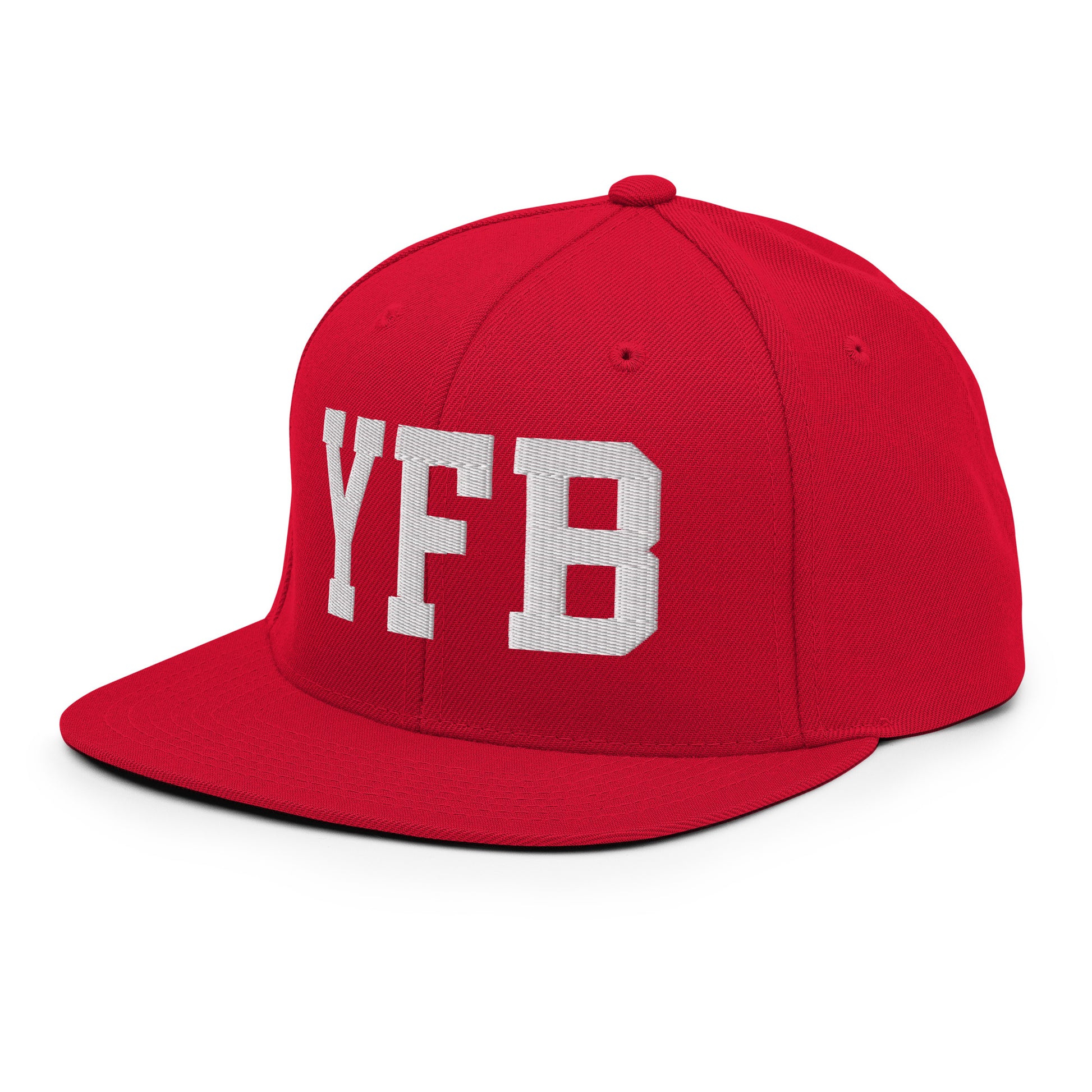 College-Style Classic Snapback Hat • White • YFB Iqaluit Souvenir • YHM Designs - Image 28