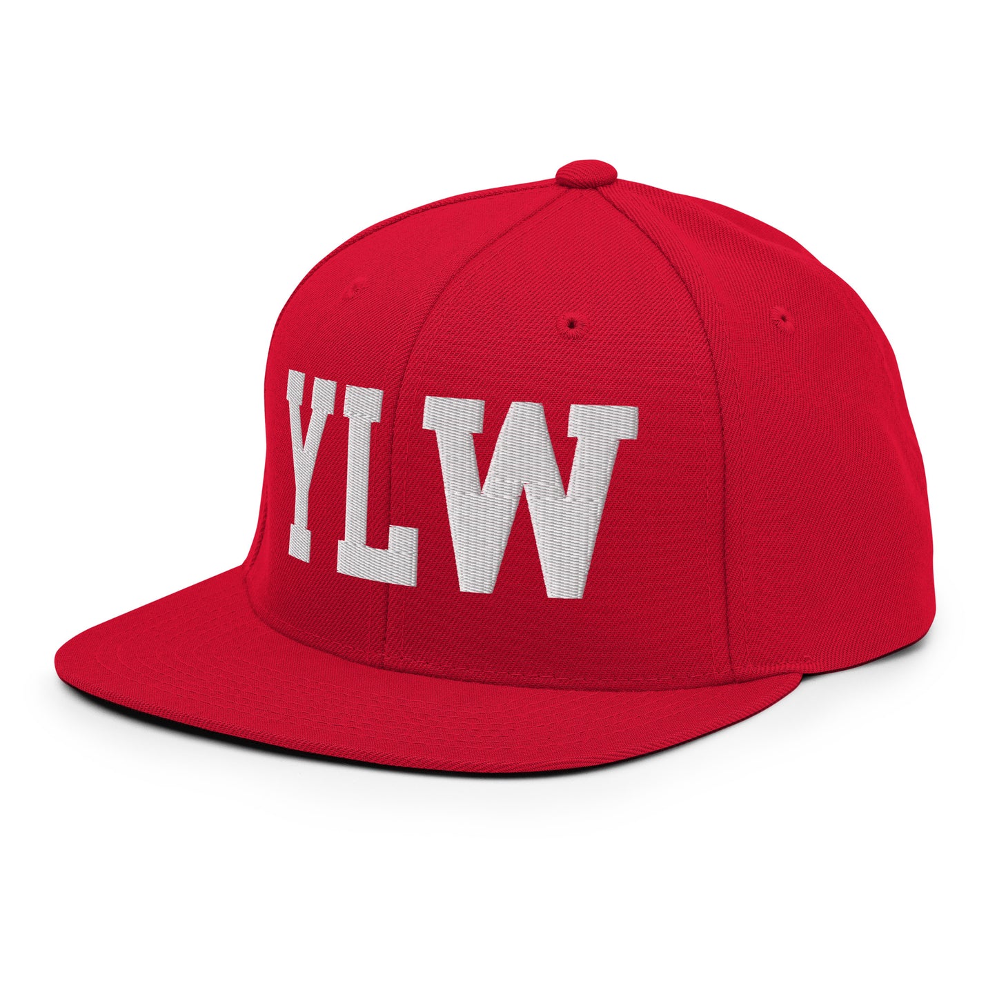 College-Style Classic Snapback Hat • White • YLW Kelowna Souvenir • YHM Designs - Image 28