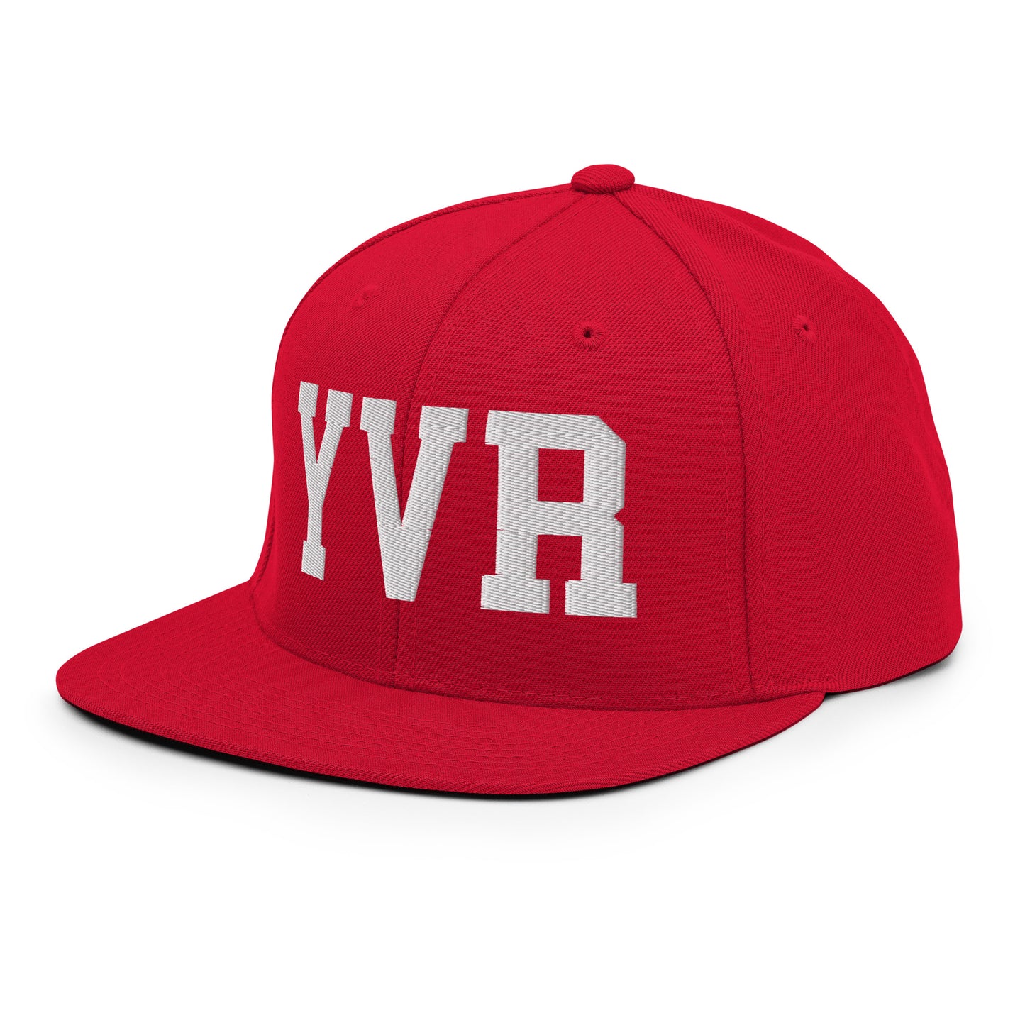 College-Style Classic Snapback Hat • White • YVR Vancouver Souvenir • YHM Designs - Image 28