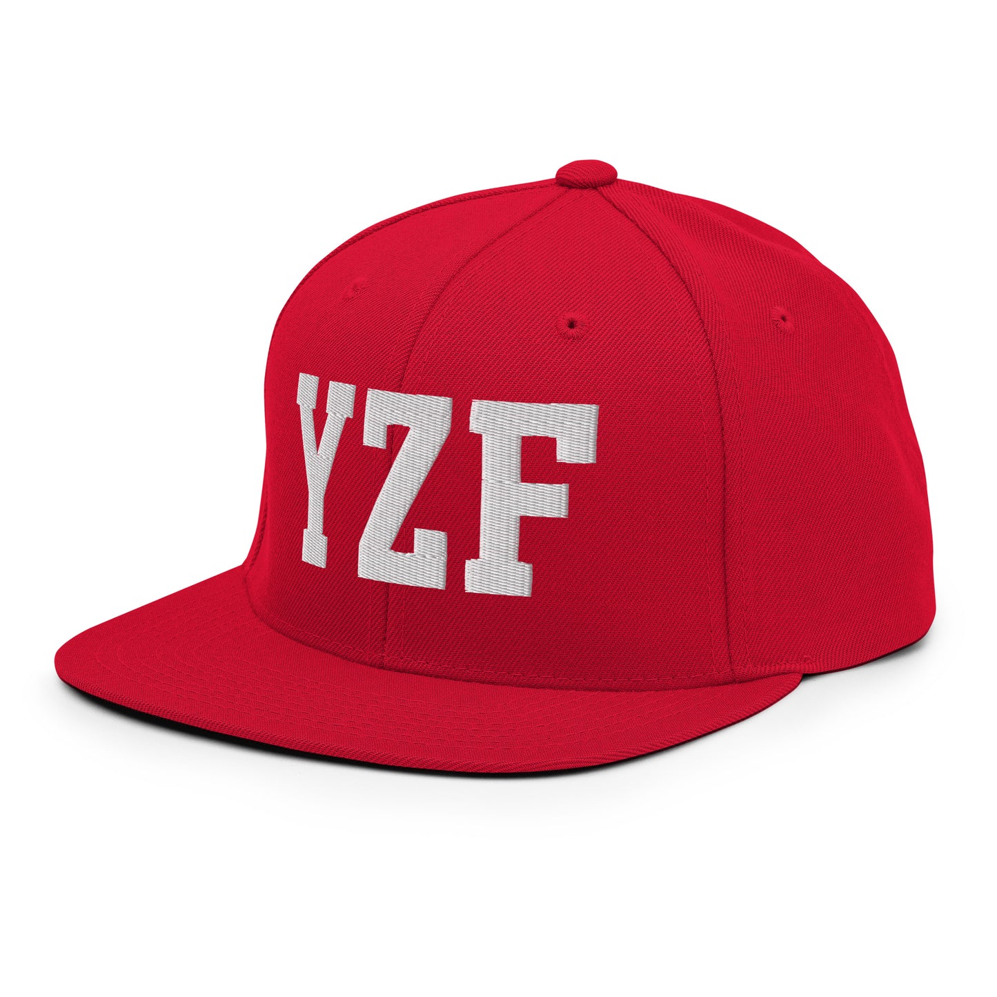College-Style Classic Snapback Hat • White • YZF Yellowknife Souvenir • YHM Designs - Image 28