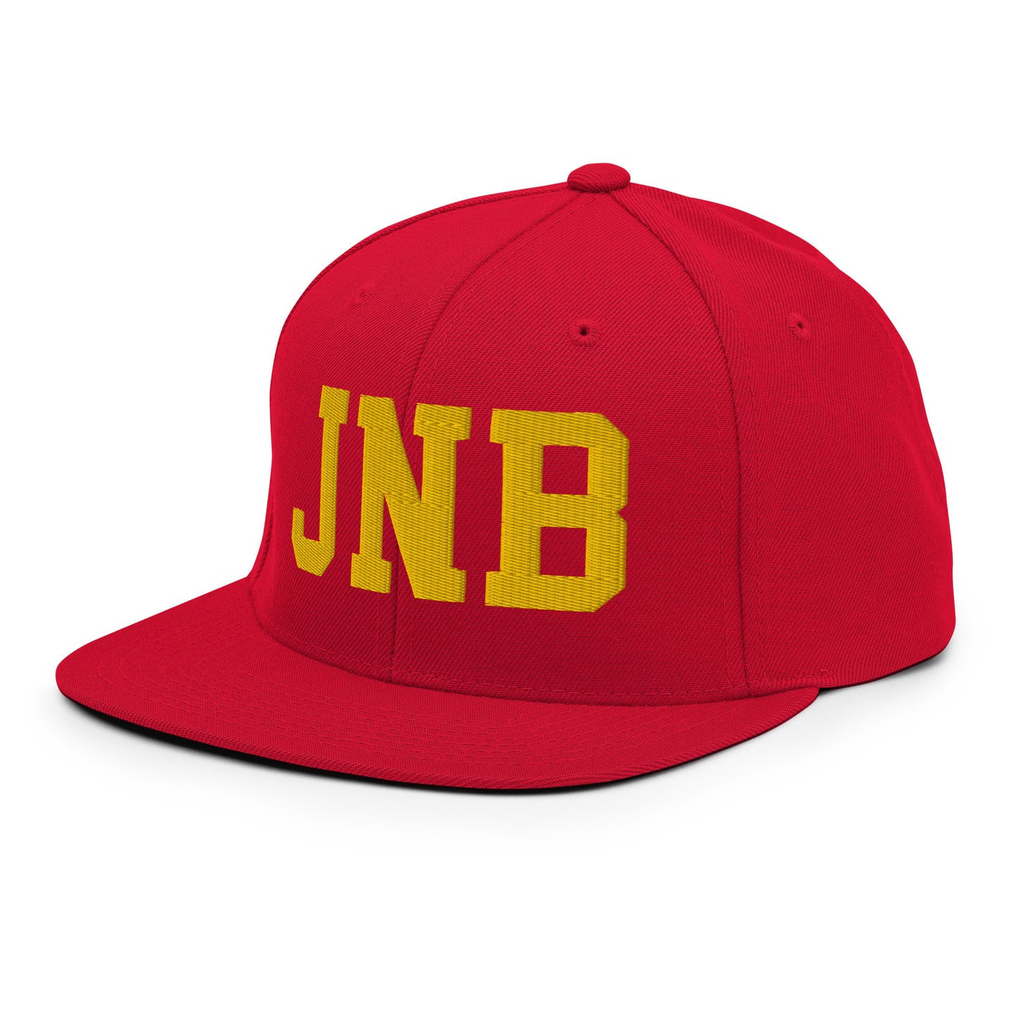 College-Style Classic Snapback Hat • Gold • JNB Johannesburg • YHM Designs - Image 20