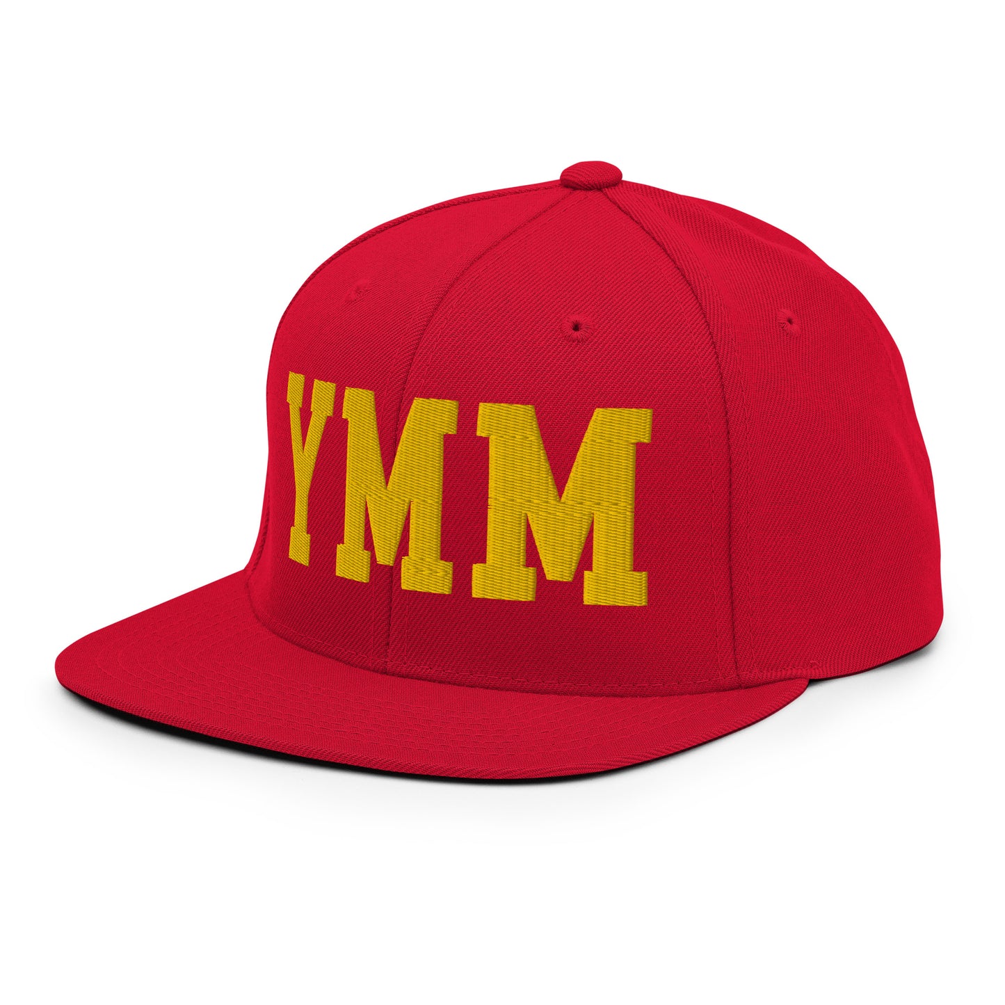 College-Style Classic Snapback Hat • Gold • YMM Fort McMurray • YHM Designs - Image 20