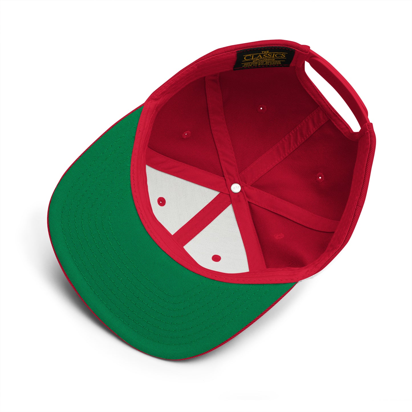 College-Style Classic Snapback Hat • Orange • ABQ Albuquerque • YHM Designs - Image 05