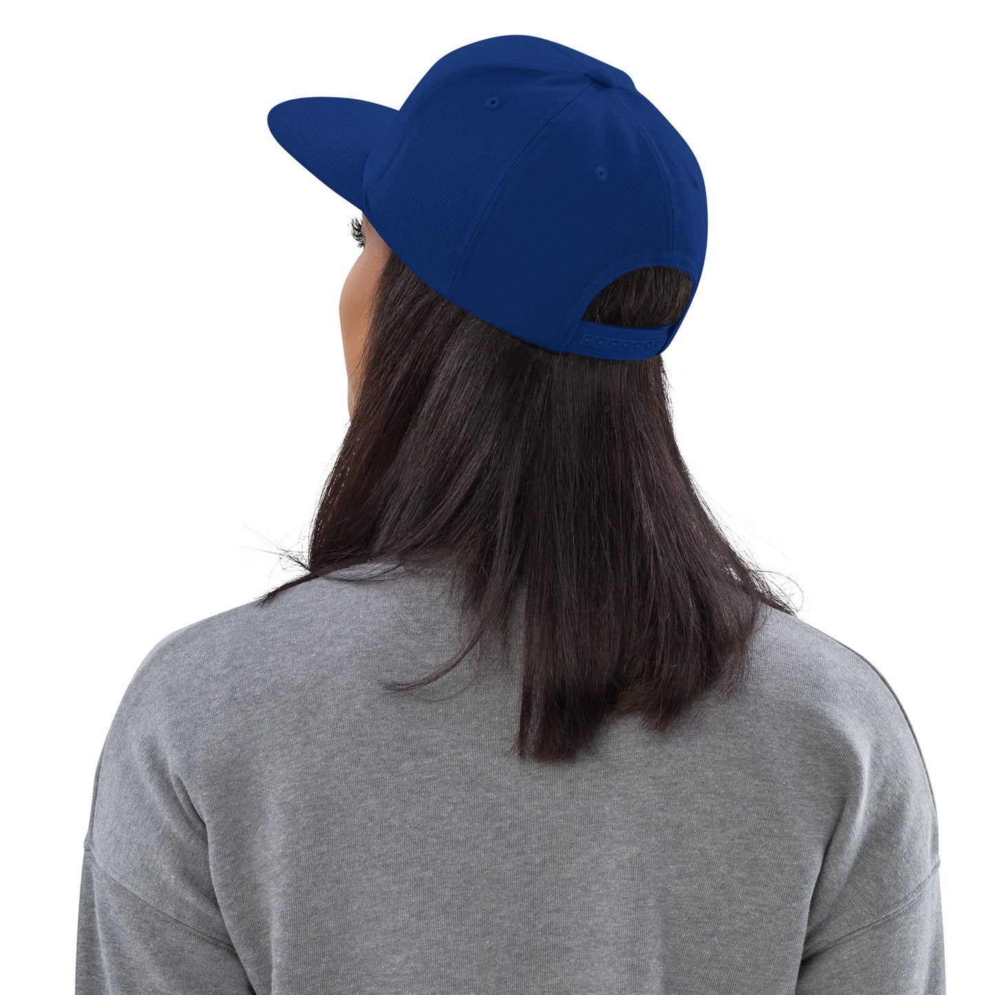 College-Style Classic Snapback Hat • Royal Blue • ATL Atlanta • YHM Designs - Image 03