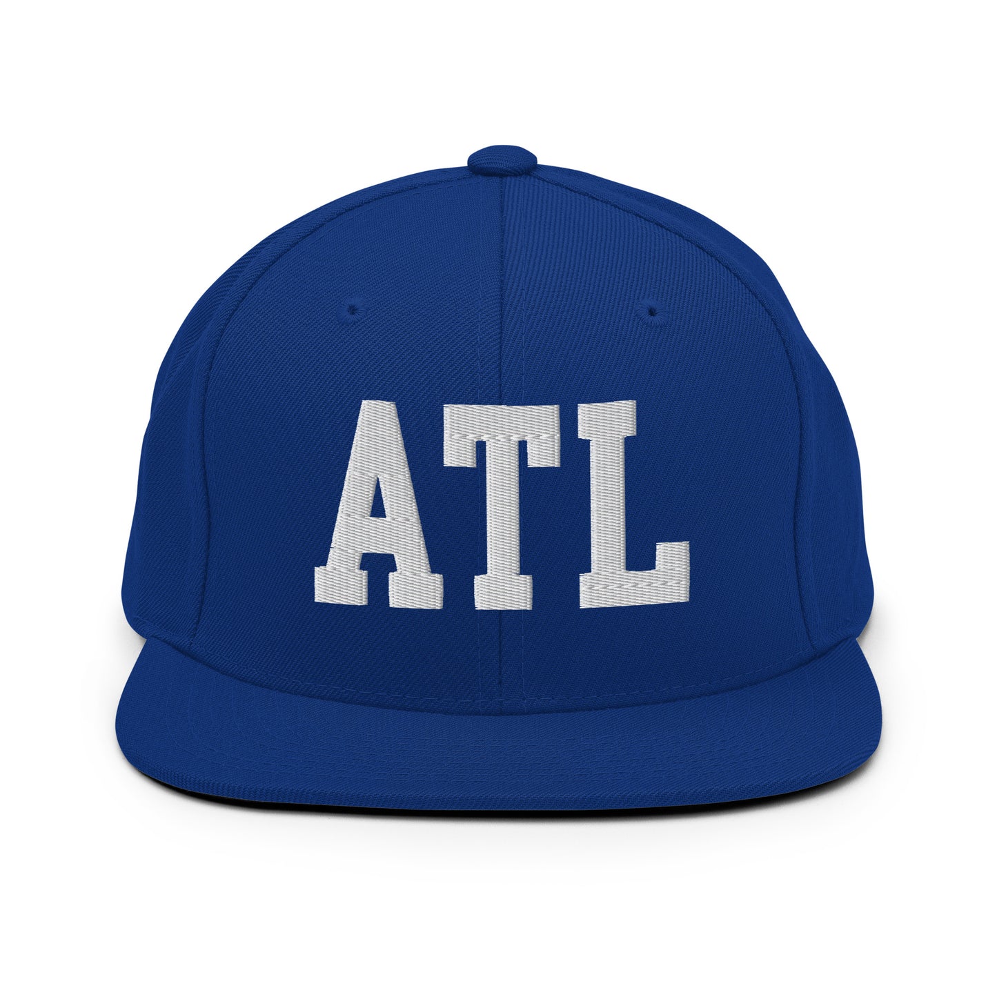 College-Style Classic Snapback Hat • White • ATL Atlanta Souvenir • YHM Designs - Image 11