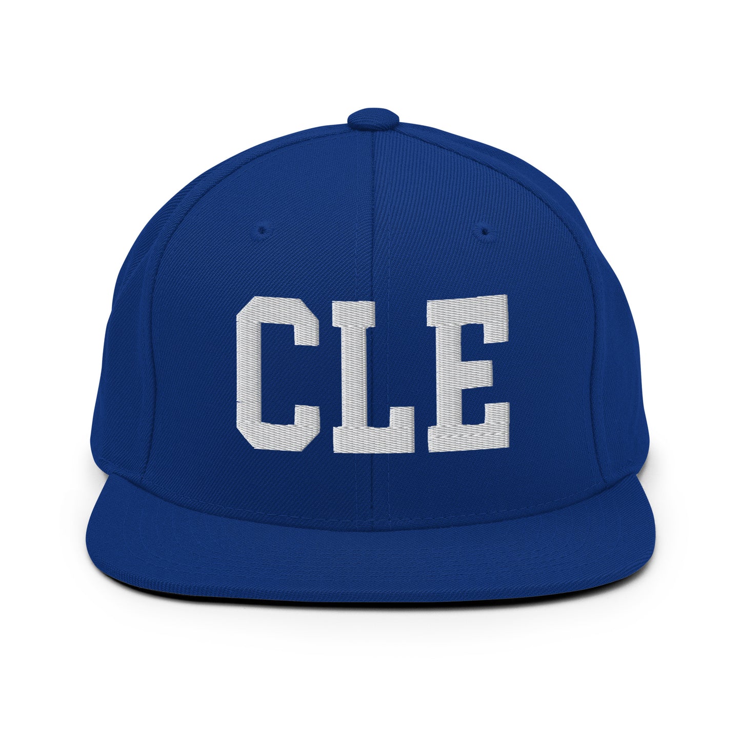 College-Style Classic Snapback Hat • White • CLE Cleveland Souvenir • YHM Designs - Image 11