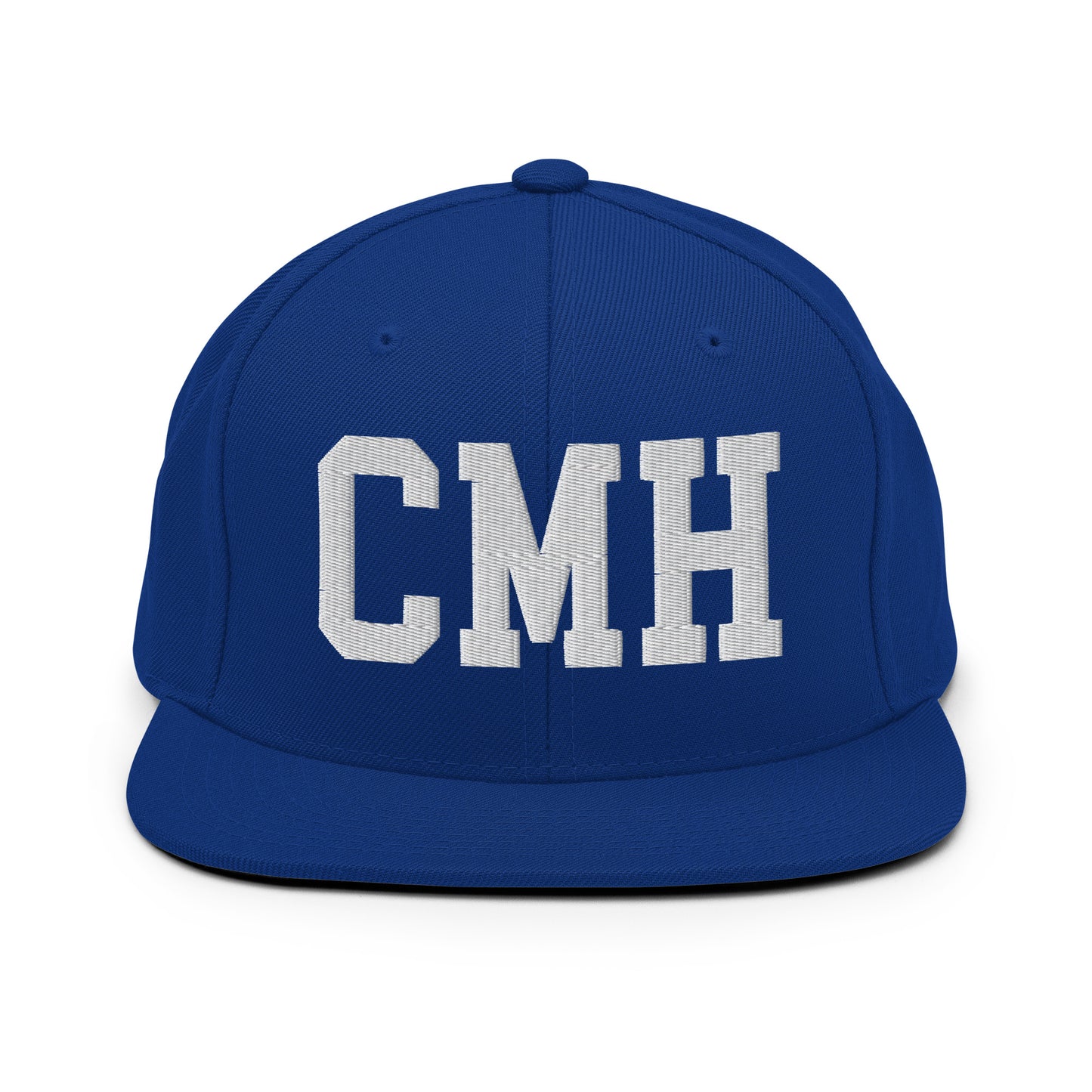 College-Style Classic Snapback Hat • White • CMH Columbus Souvenir • YHM Designs - Image 11