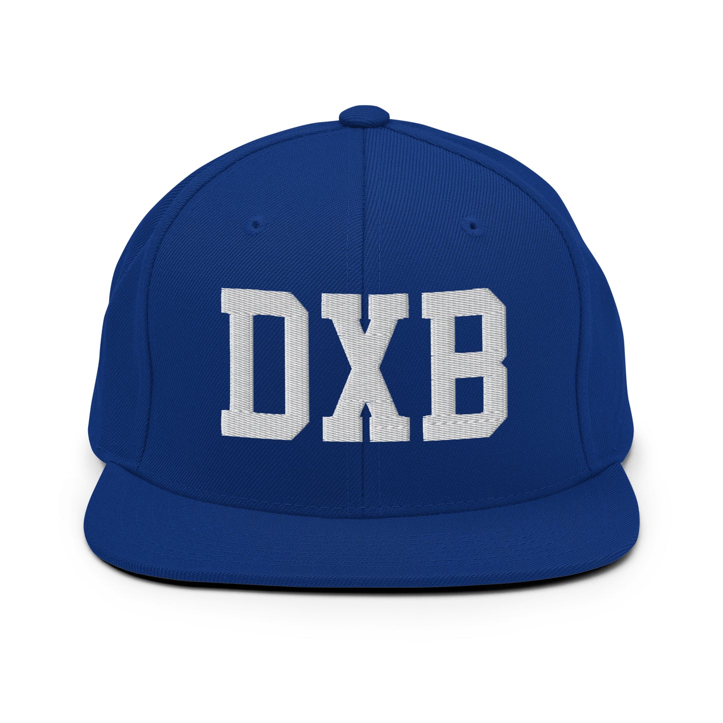 College-Style Classic Snapback Hat • White • DXB Dubai • YHM Designs - Image 11