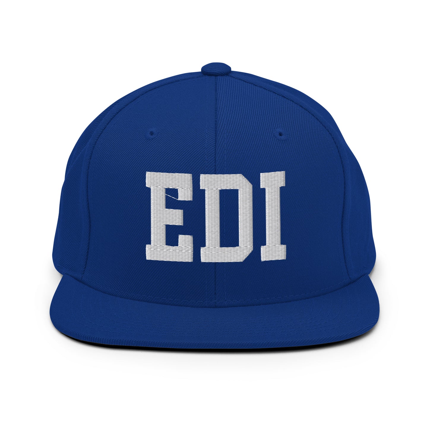 College-Style Classic Snapback Hat • White • EDI Edinburgh Souvenir • YHM Designs - Image 11