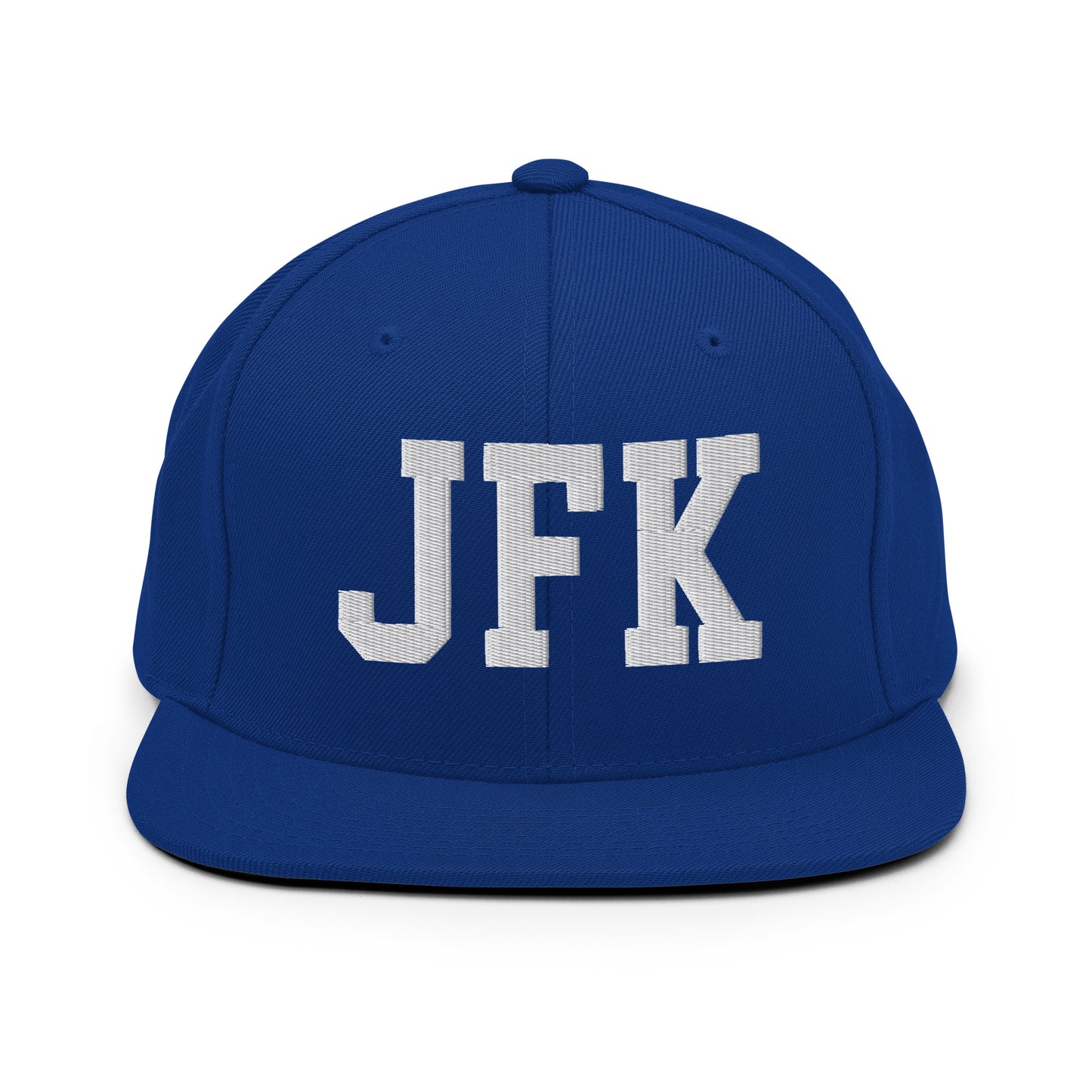 College-Style Classic Snapback Hat • White • JFK New York City Souvenir • YHM Designs - Image 11