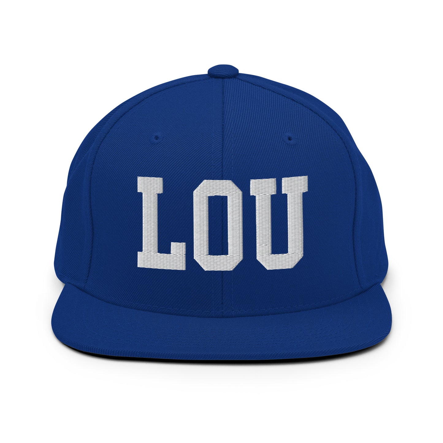 College-Style Classic Snapback Hat • White • LOU Louisville Souvenir • YHM Designs - Image 11